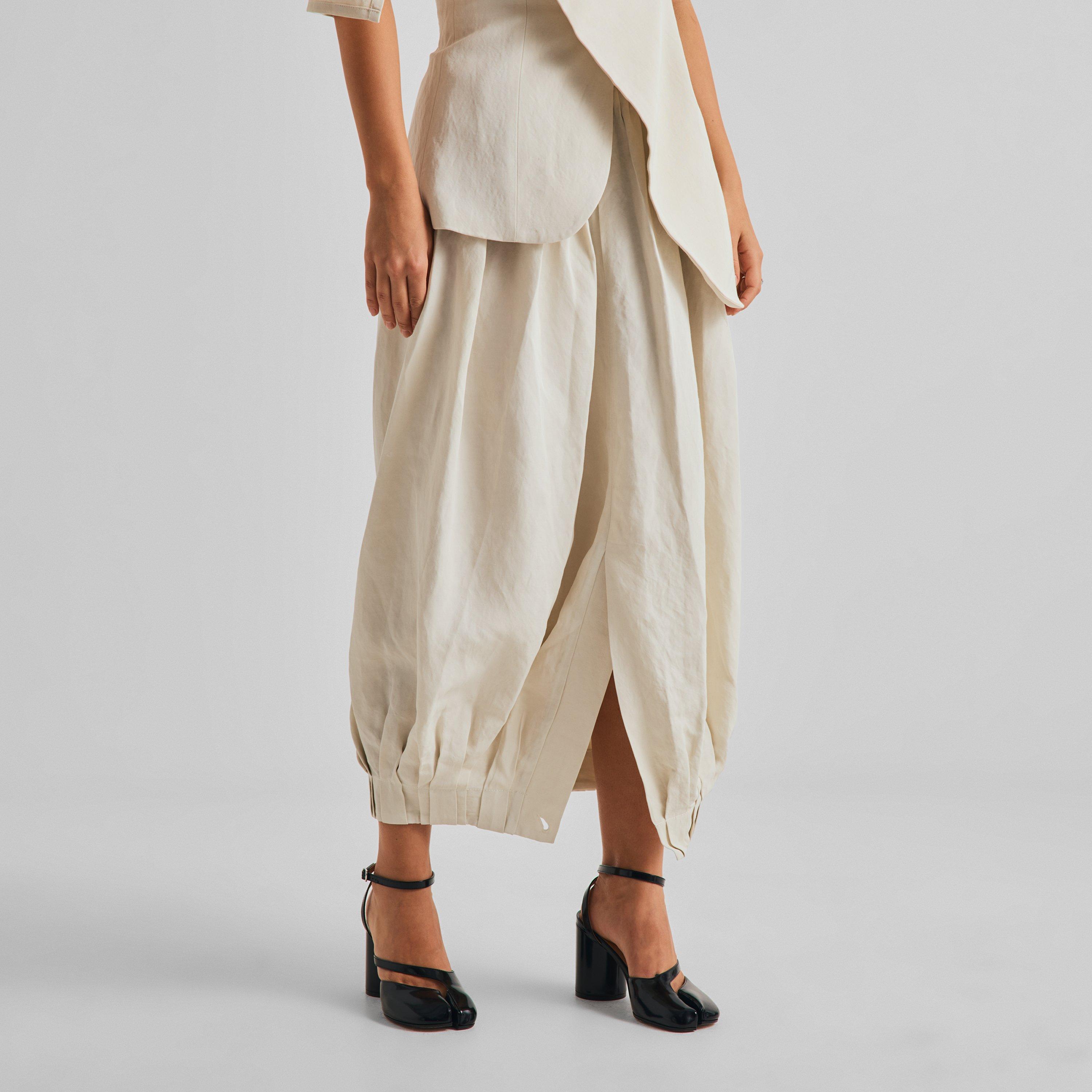 Off White - Uma Wang - Women's Gwen Midi Skirt - 3