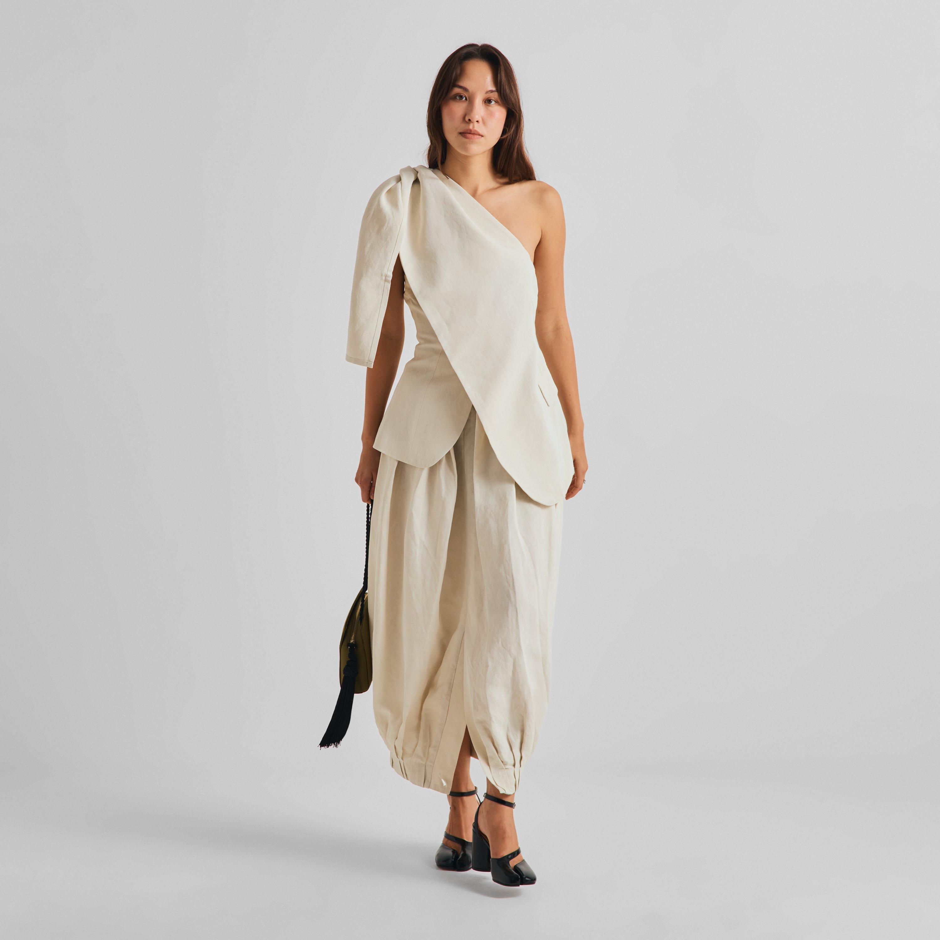 Off White - Uma Wang - Women's Gwen Midi Skirt - 6