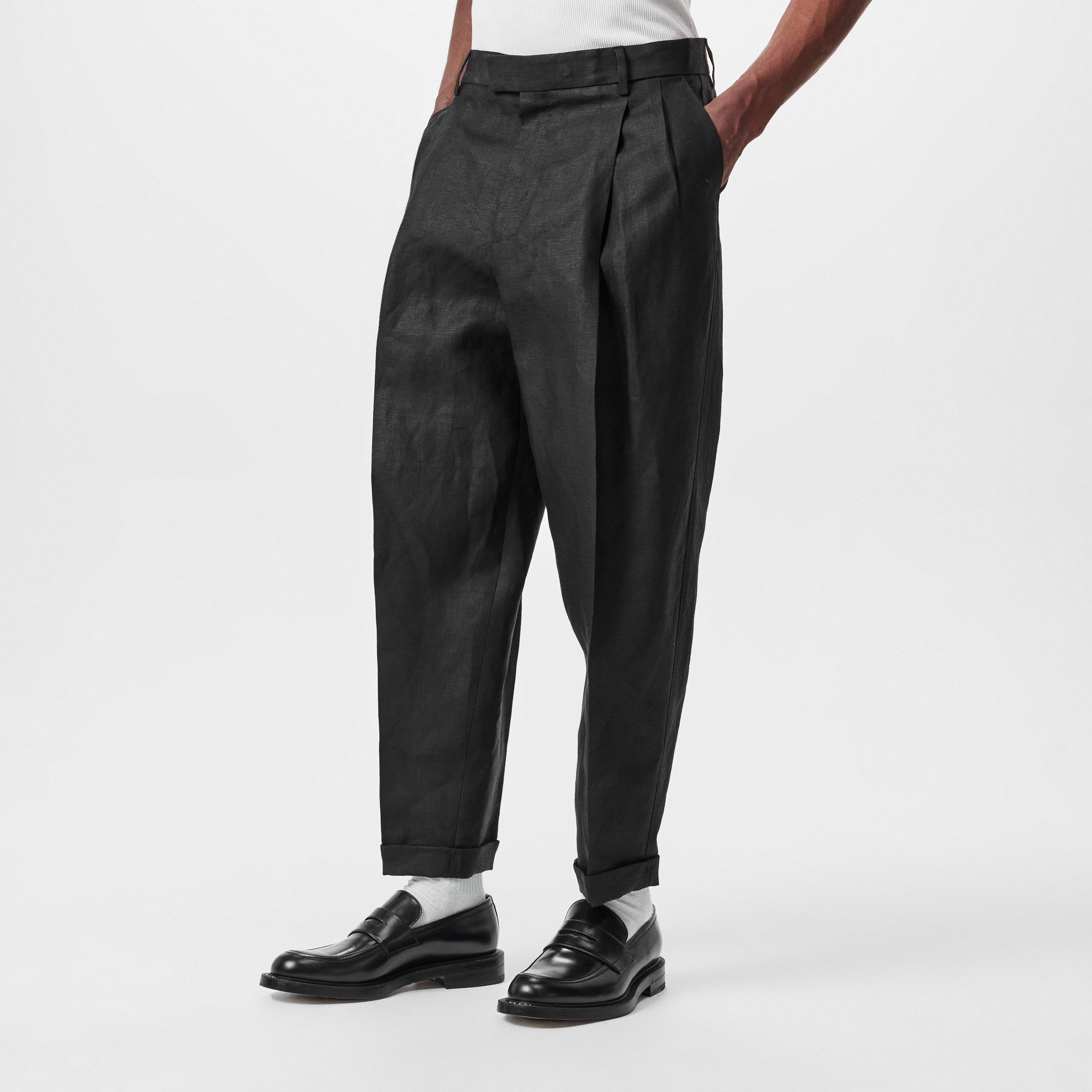 Black - Dolce and Gabbana - Men's Double Pleat Trousers - 3