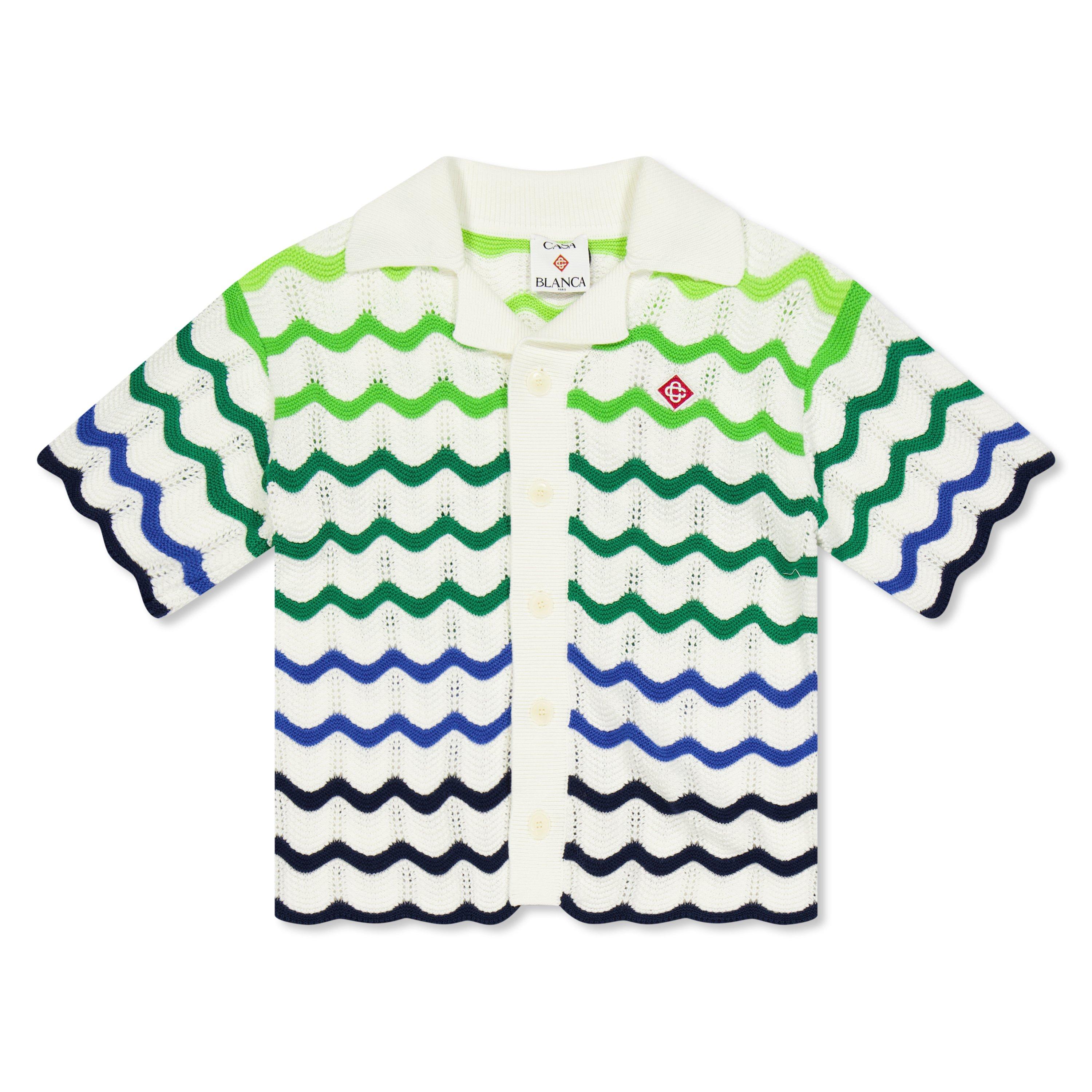 Casablanca Kids' Wave Knitted Top - Gradient Wave - Size 11-12Y