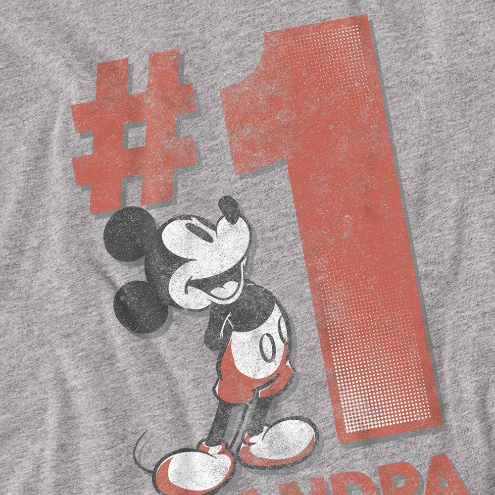 Light Grey - Disney - Mickey Mouse Number 1 Grandpa Long Sleeve T-Shirt - 2