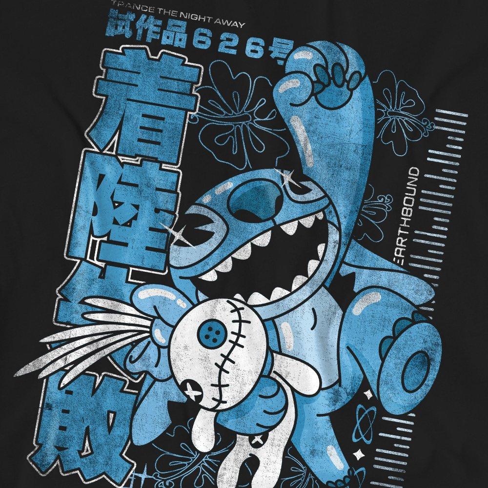 Black - Disney - Lilo And Stitch Manga Jump T-Shirt Black - 2
