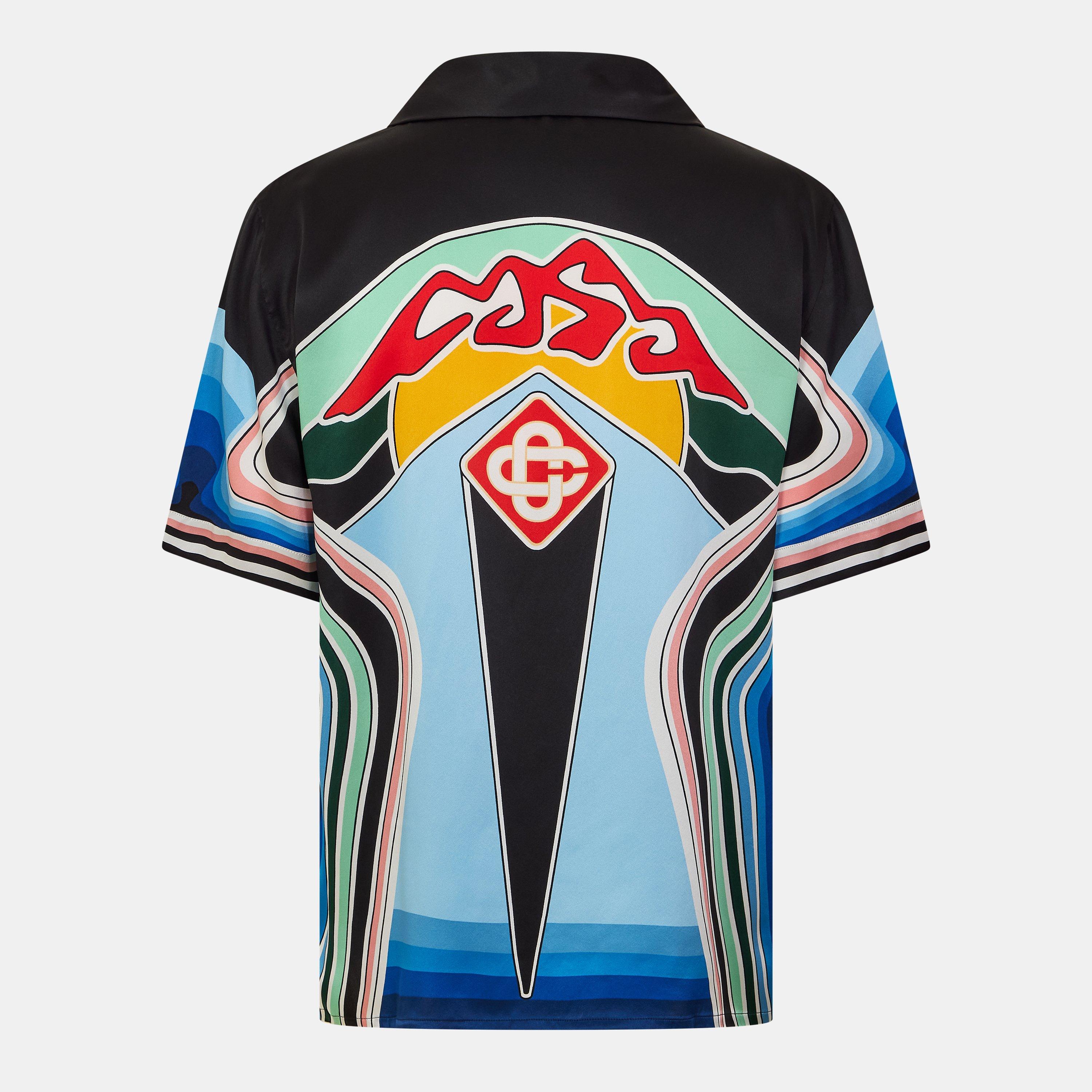 Multi - Casablanca - Men's Casa Pattern Silk Short-Sleeve Bowling Shirt - 2