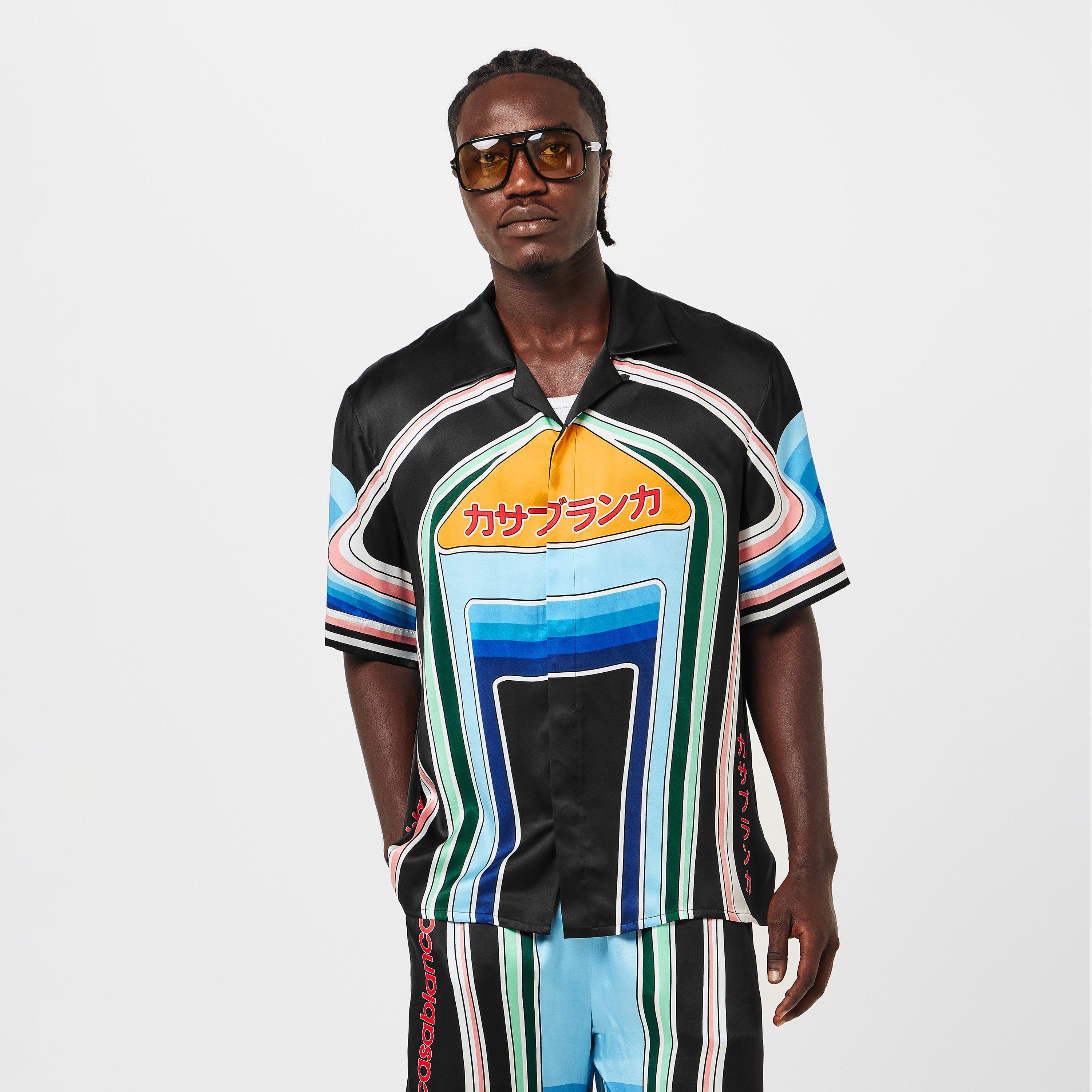 Multi - Casablanca - Men's Casa Pattern Silk Short-Sleeve Bowling Shirt - 3