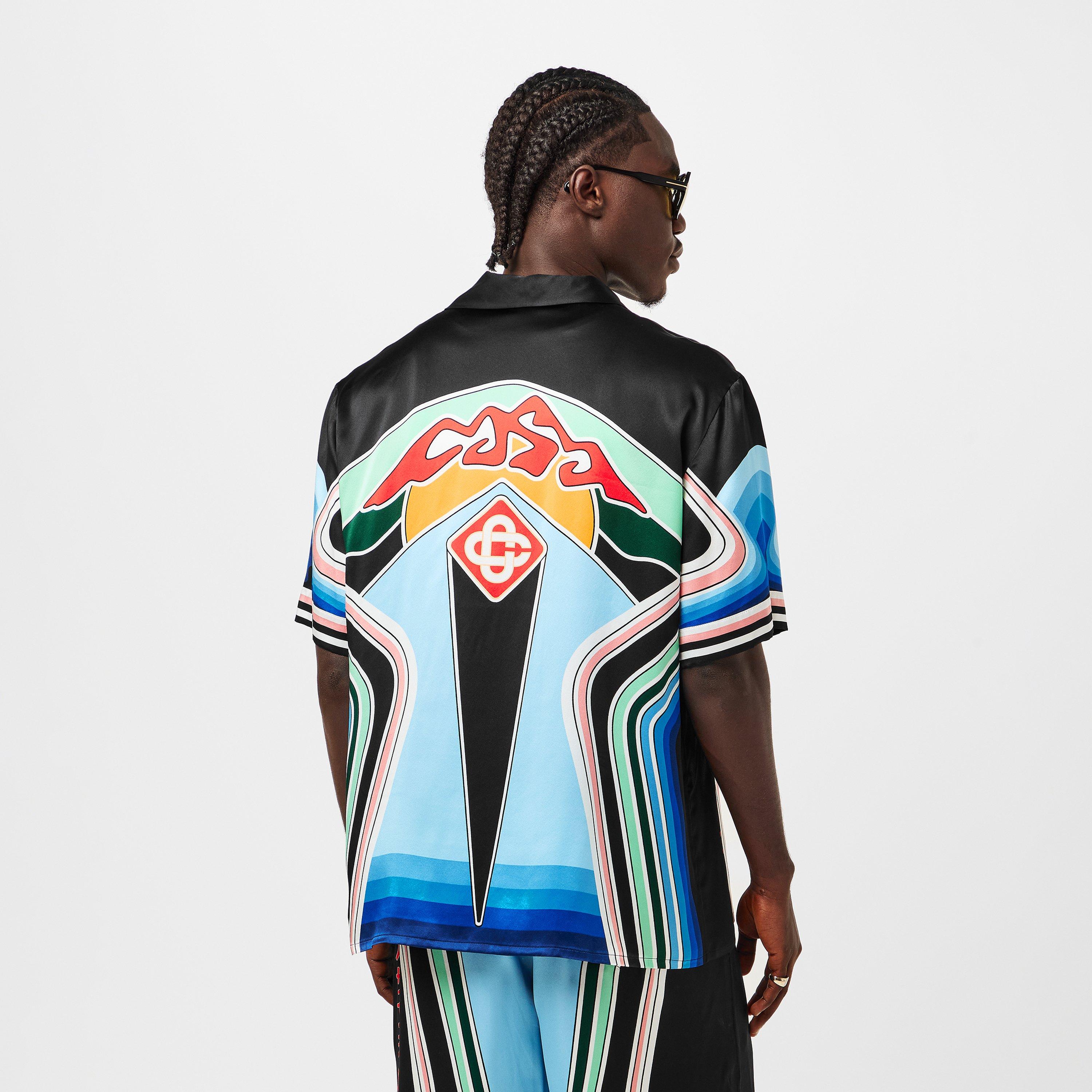 Multi - Casablanca - Men's Casa Pattern Silk Short-Sleeve Bowling Shirt - 4