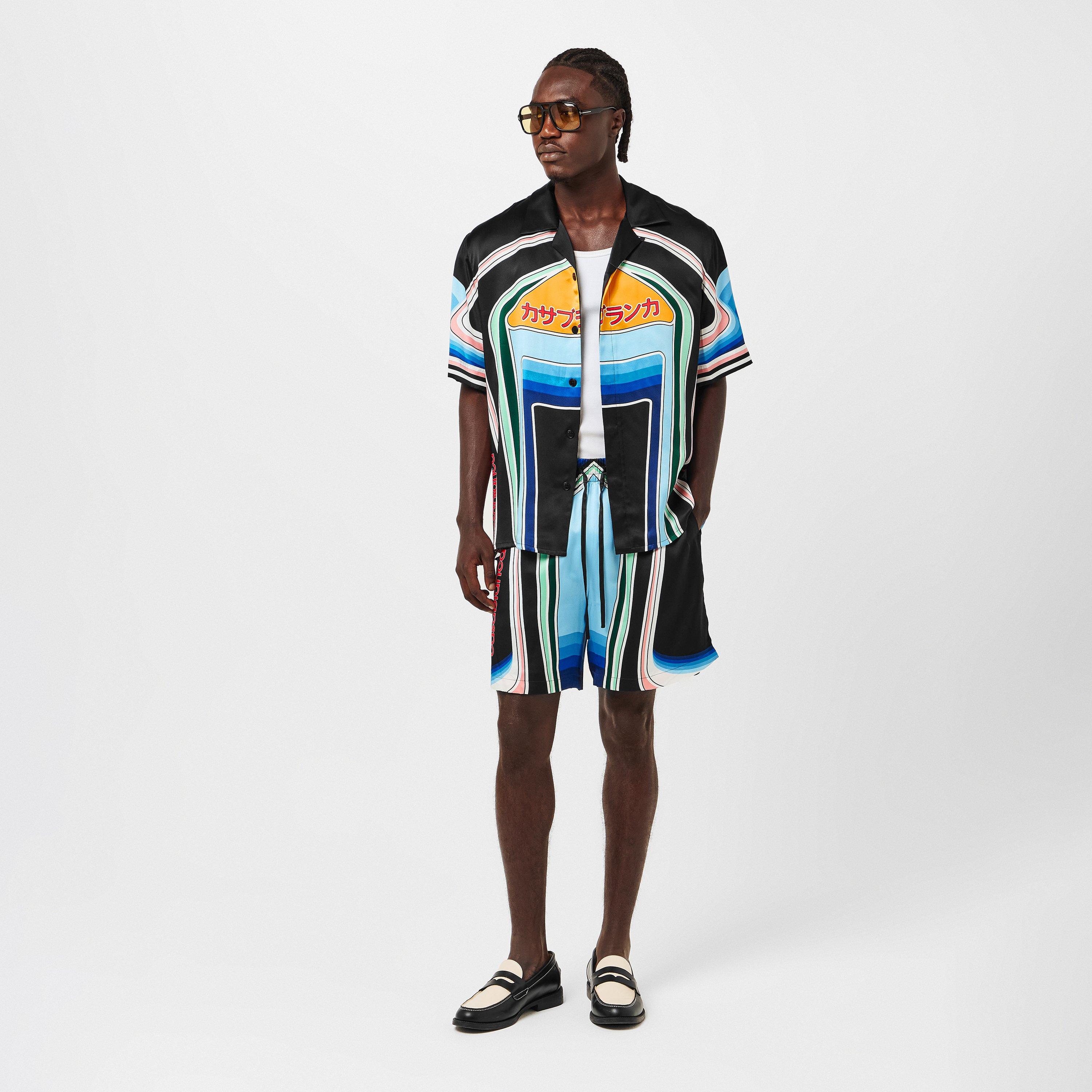 Multi - Casablanca - Men's Casa Pattern Silk Short-Sleeve Bowling Shirt - 6