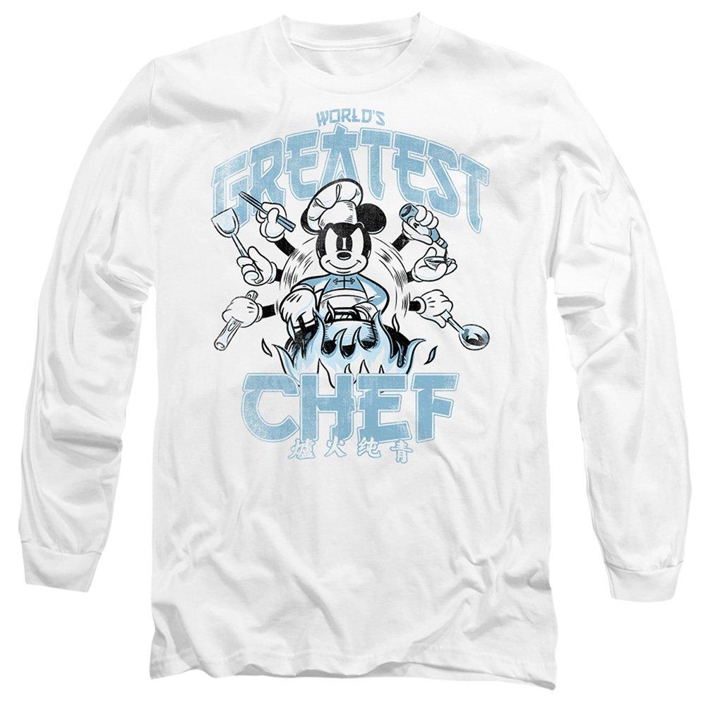 White - Disney - Mickey & Friends WorldS Greatest Chef Dad Long Sl - 1