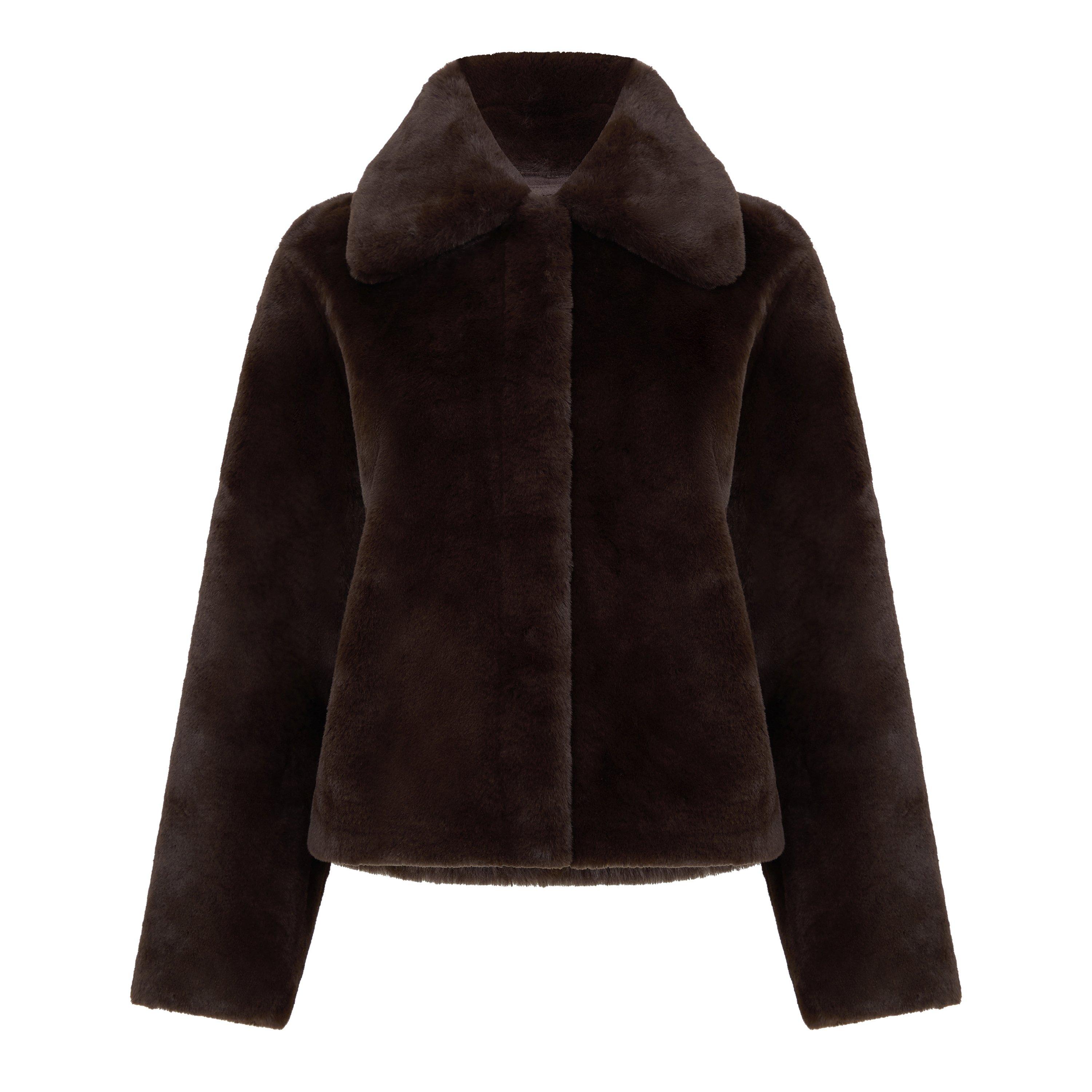 Espresso - Apparis - Women's Elis Coat Faux Fur Jacket - 1