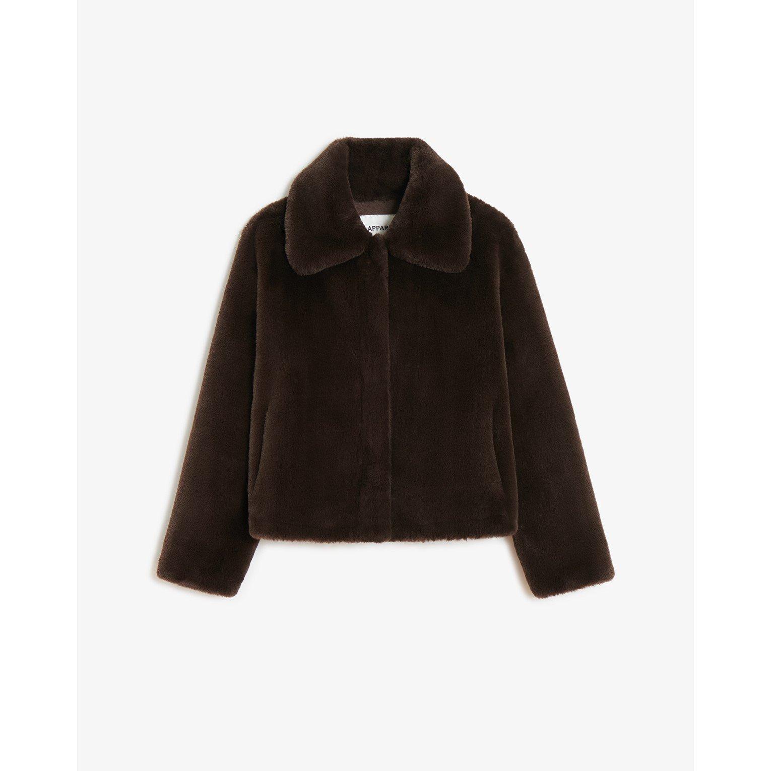Espresso - Apparis - Women's Elis Coat Faux Fur Jacket - 5