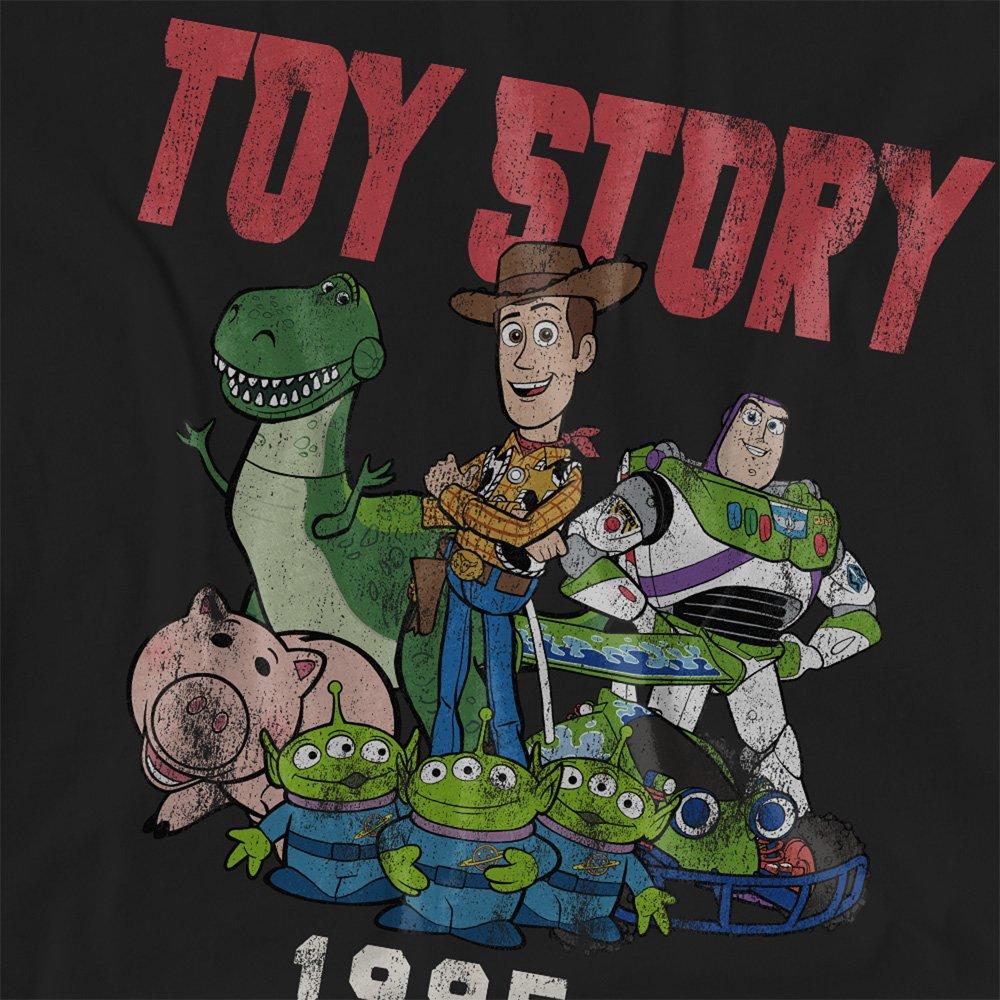 Black - Disney - Toy Story 1995 Retro T Shirt Black - 2