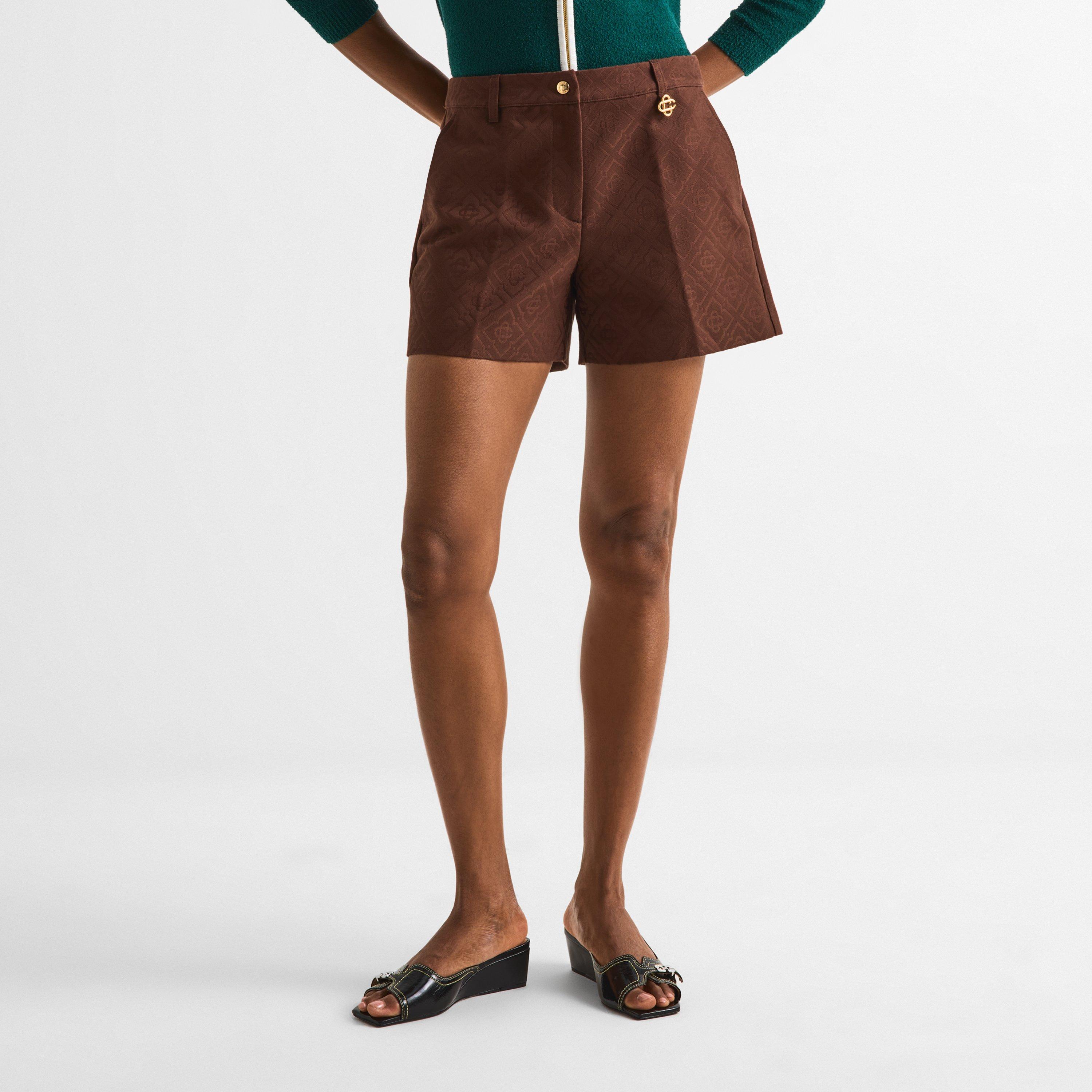 Choc Brown - Casablanca - Casa Mono Shorts Ld63 - 3