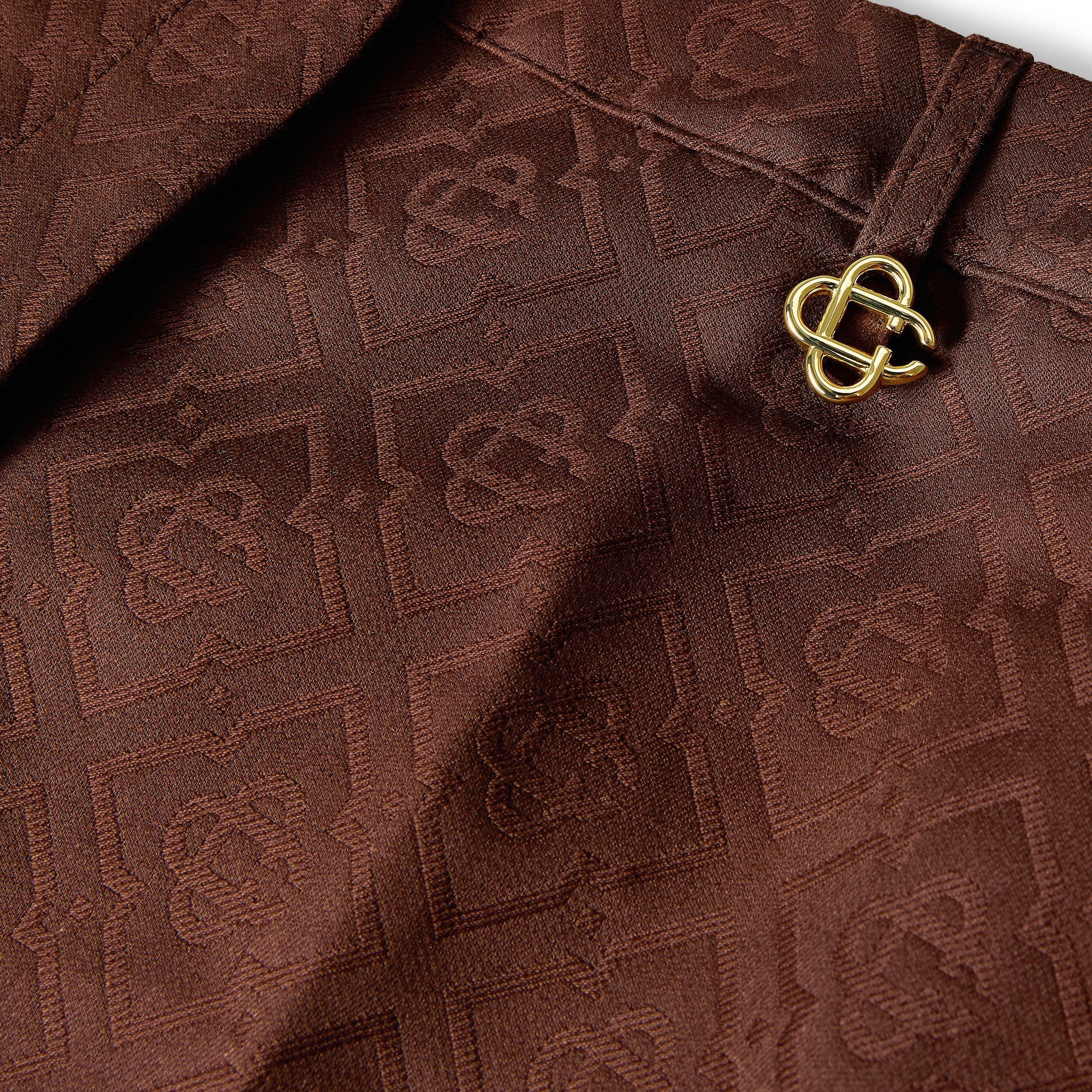Choc Brown - Casablanca - Casa Mono Shorts Ld63 - 3