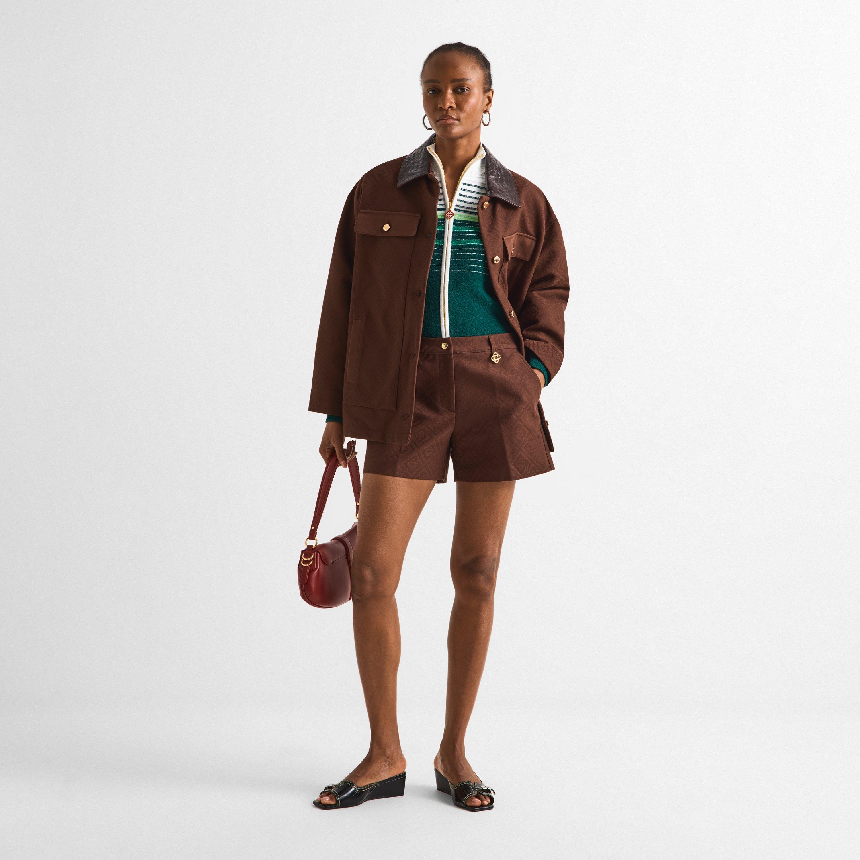 Choc Brown - Casablanca - Casa Mono Shorts Ld63 - 6