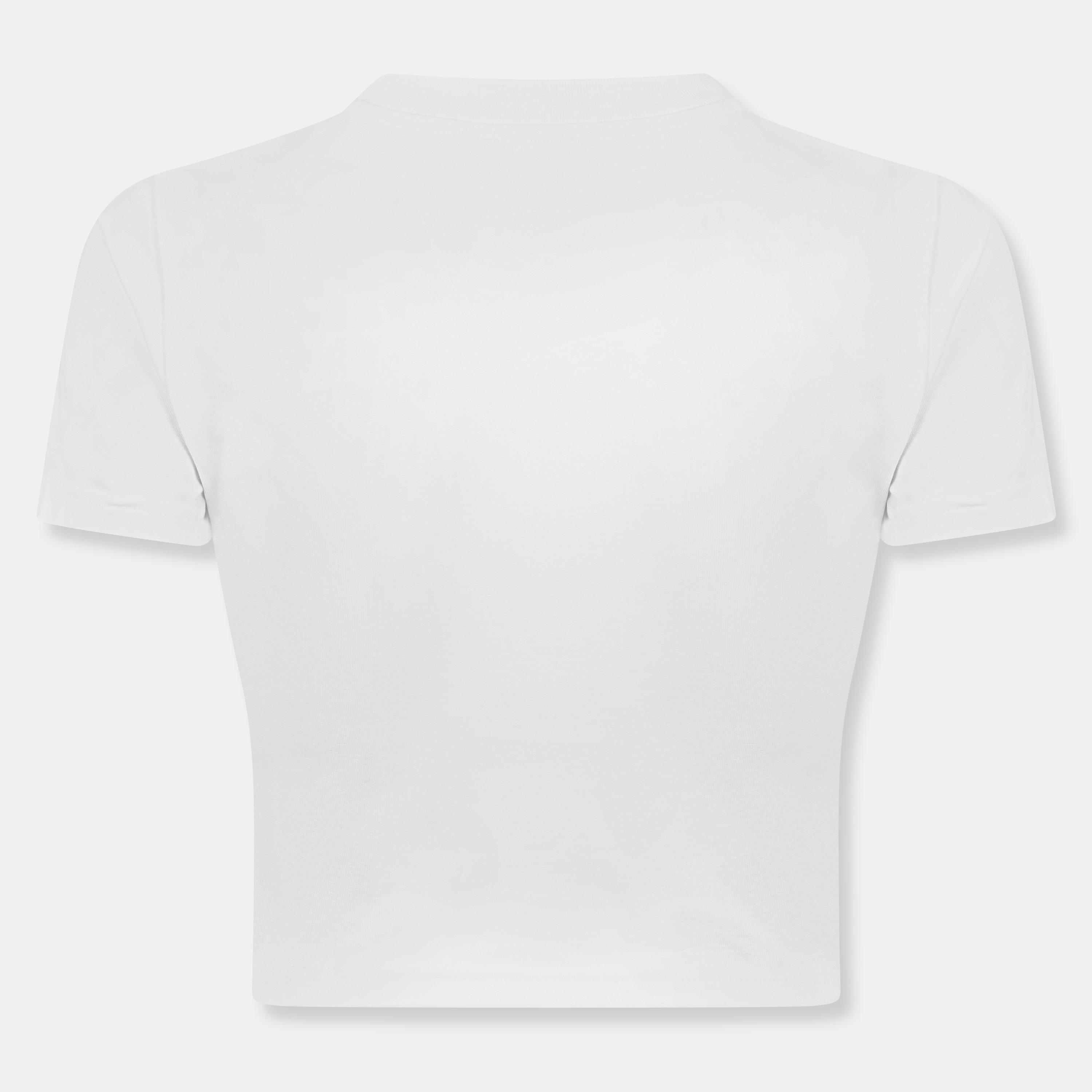 White - Casablanca - Women's Casa Graphic Slim Fit Baby Tees - 2