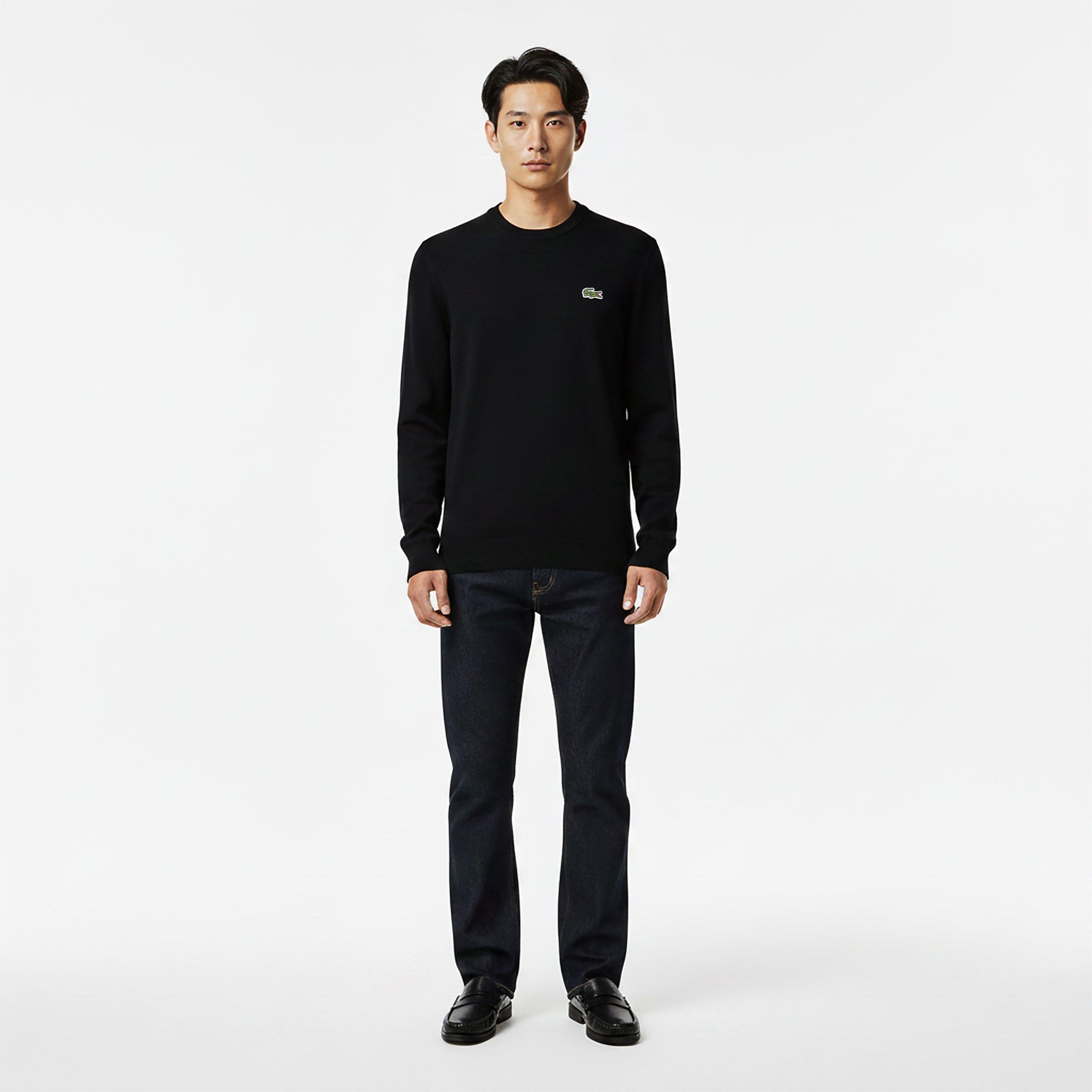 Black 031 - Lacoste - Knitted Jumper Mens - 6