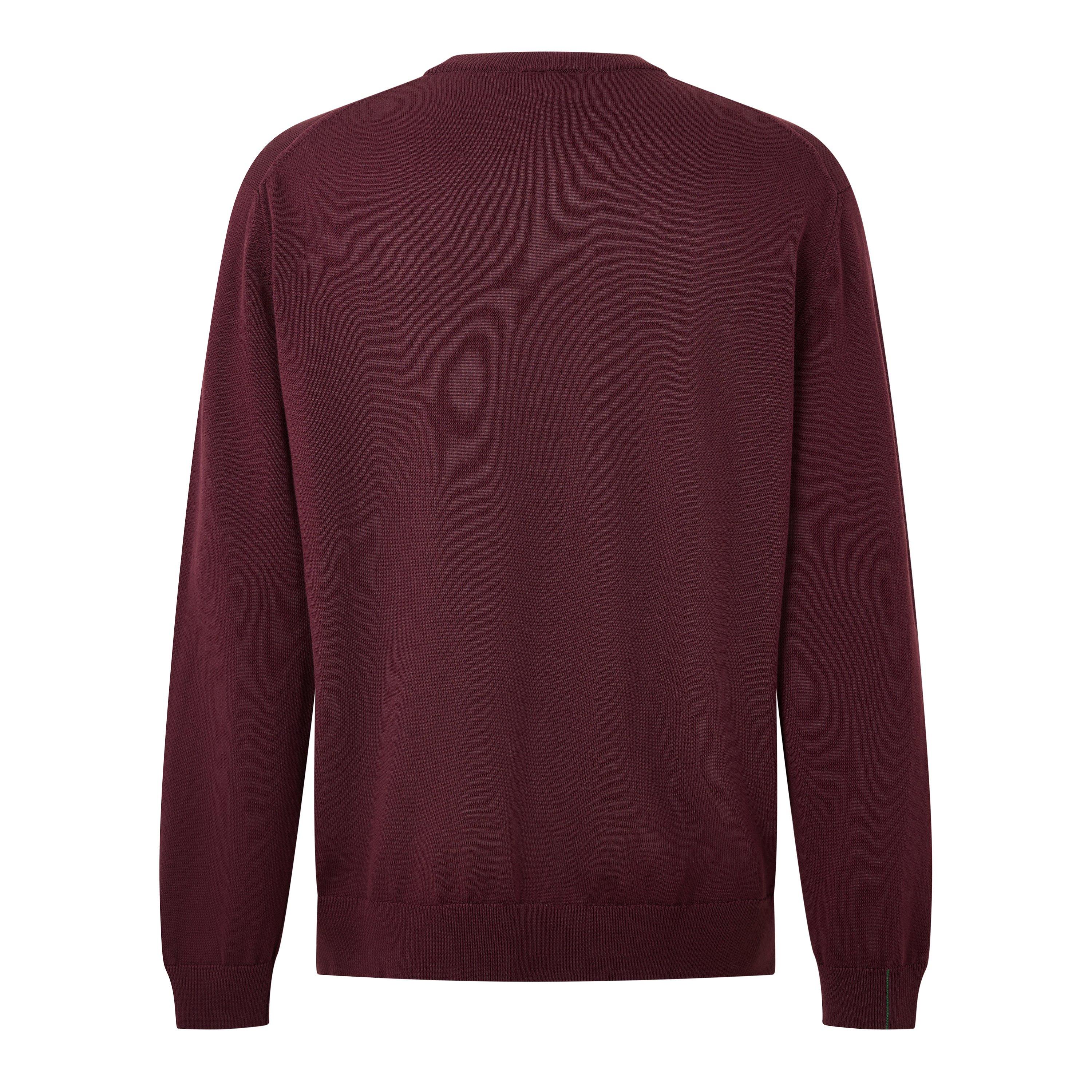 Burgundy 3KE - Lacoste - Knitted Jumper Mens - 2
