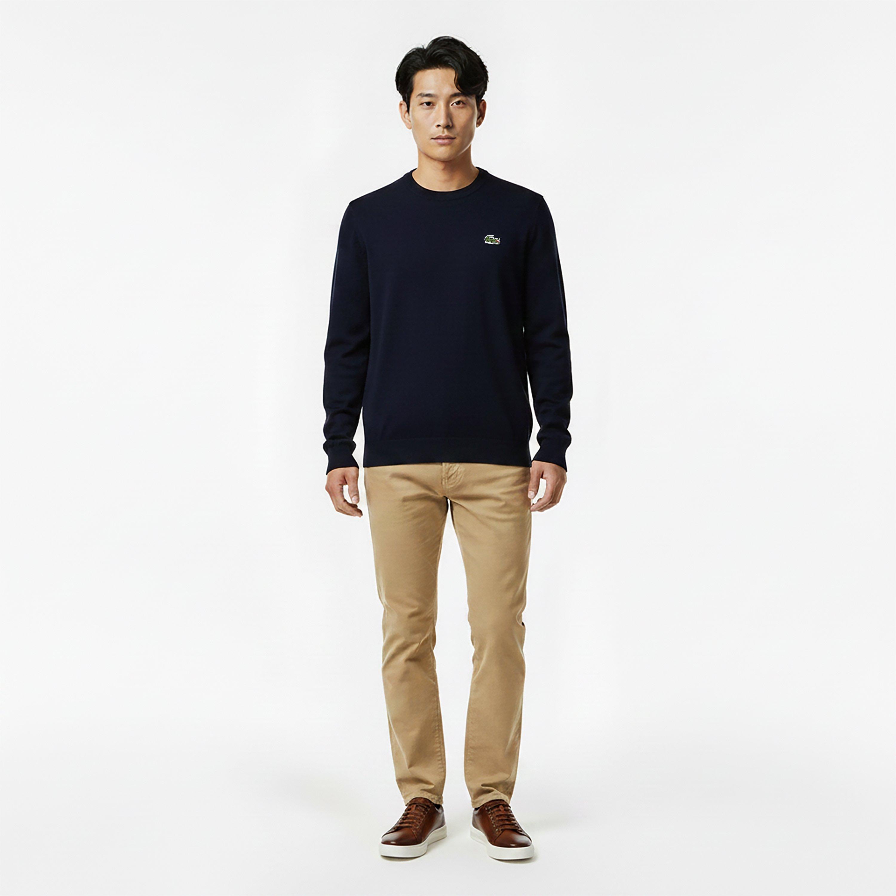 Navy 166 - Lacoste - Knitted Jumper Mens - 6
