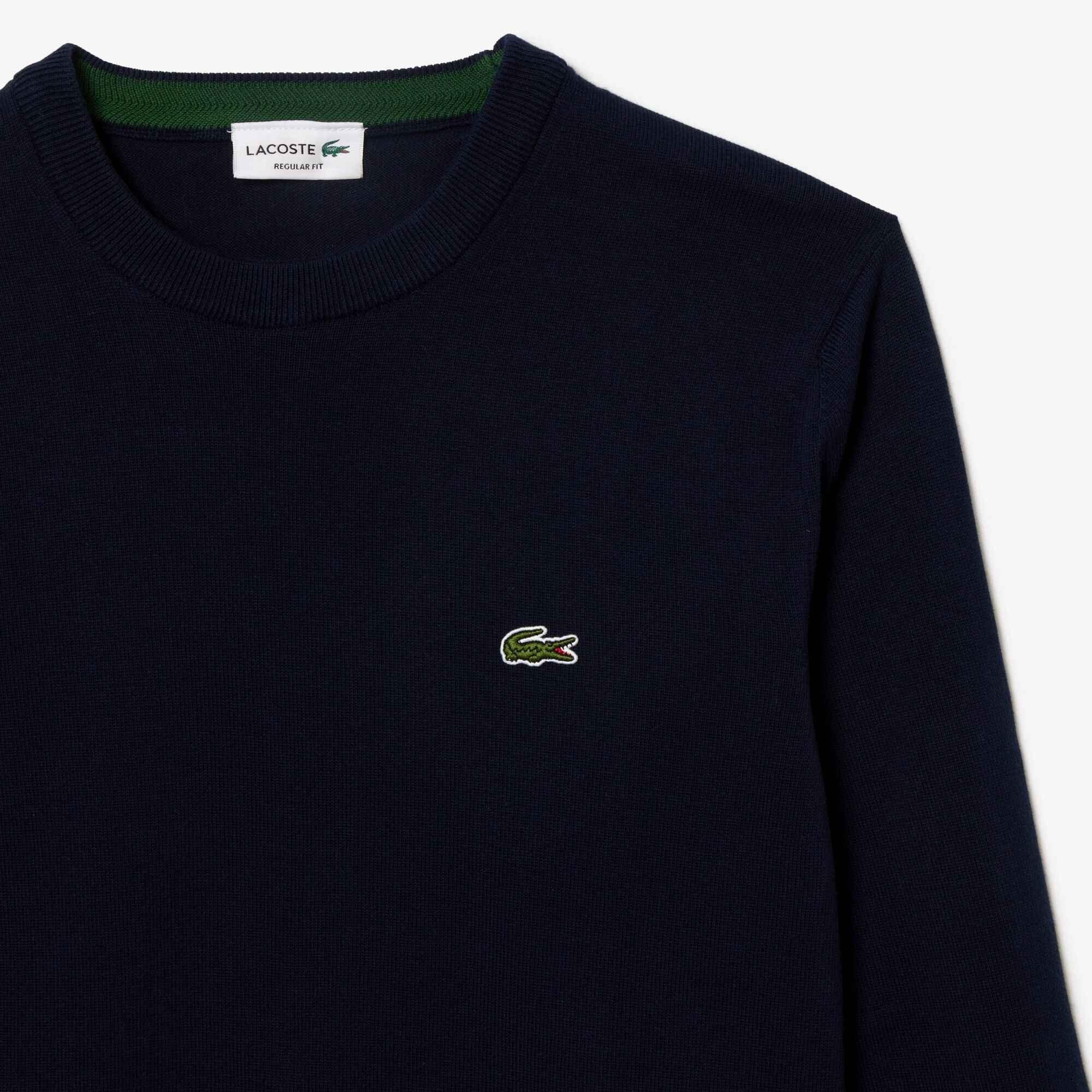 Navy 166 - Lacoste - Lacoste Knitted Jumper Mens - 6