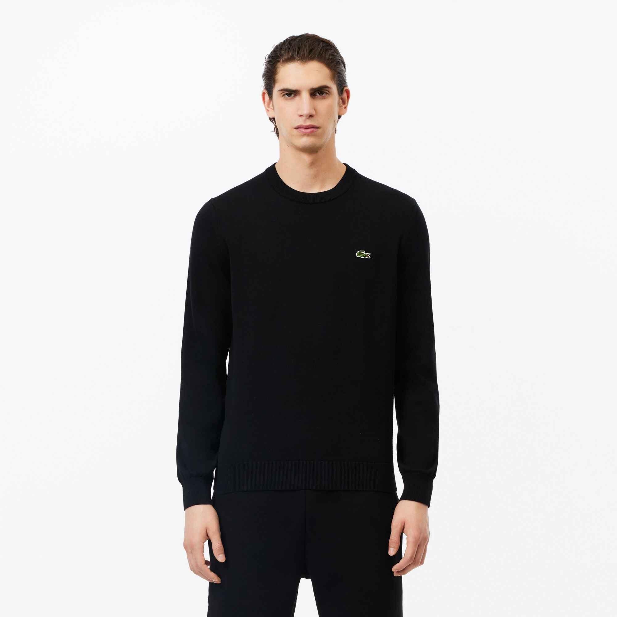 Black 031 - Lacoste - Lacoste Knitted Jumper Mens - 3