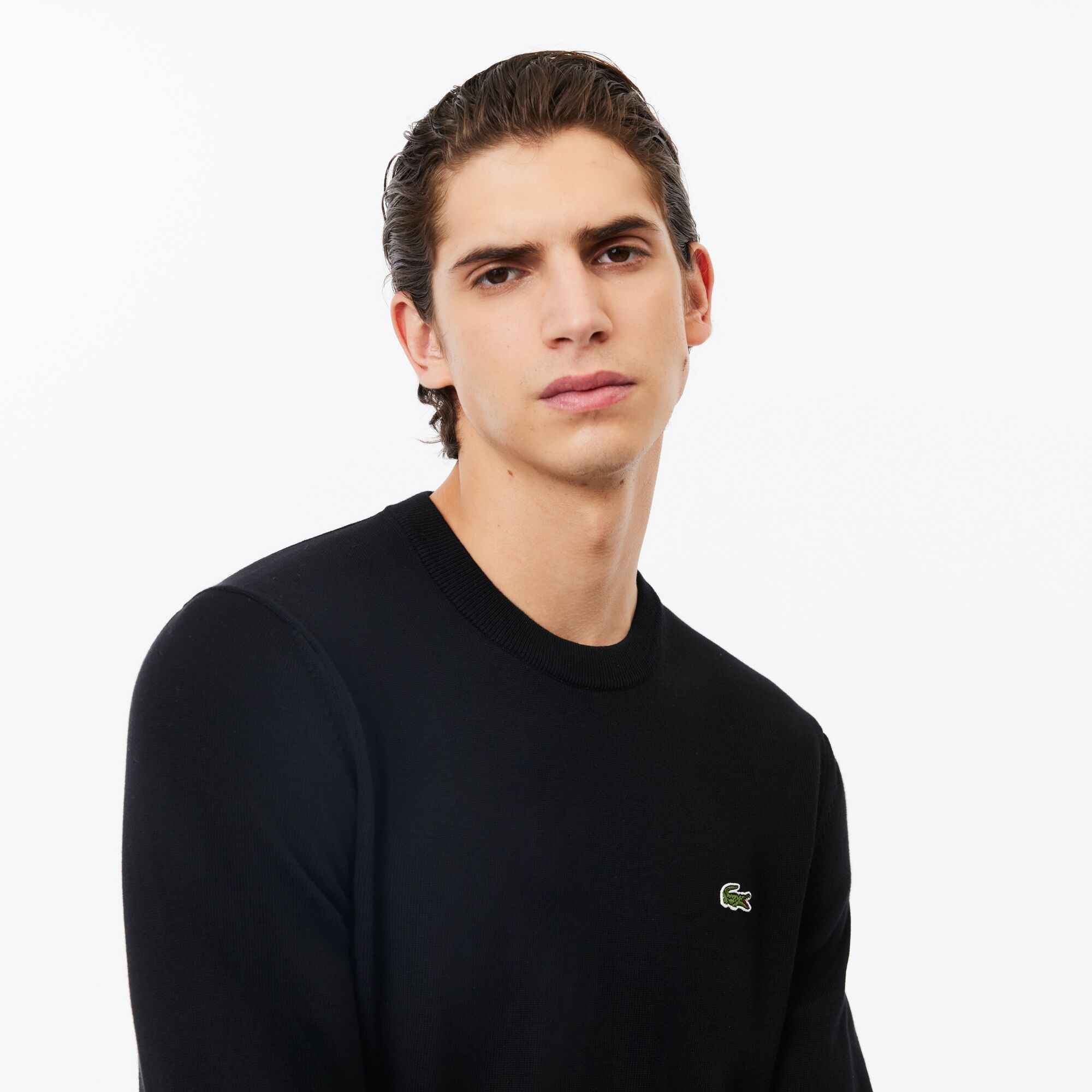 Black 031 - Lacoste - Lacoste Knitted Jumper Mens - 6