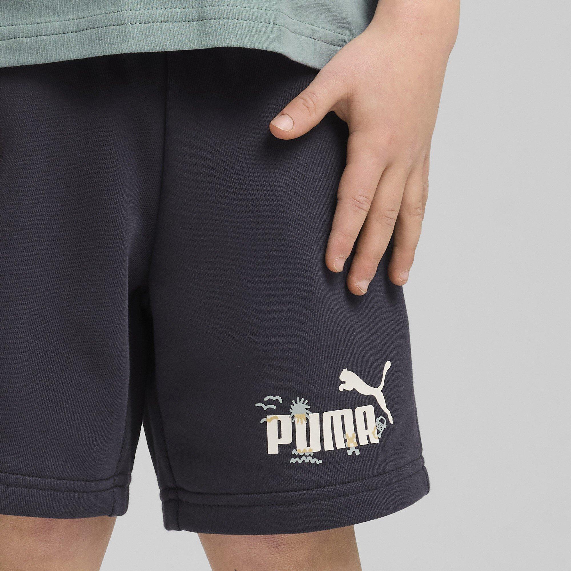 New Navy - Puma - Unisex Kids' Adventure Fleece Jogger Shorts - 5