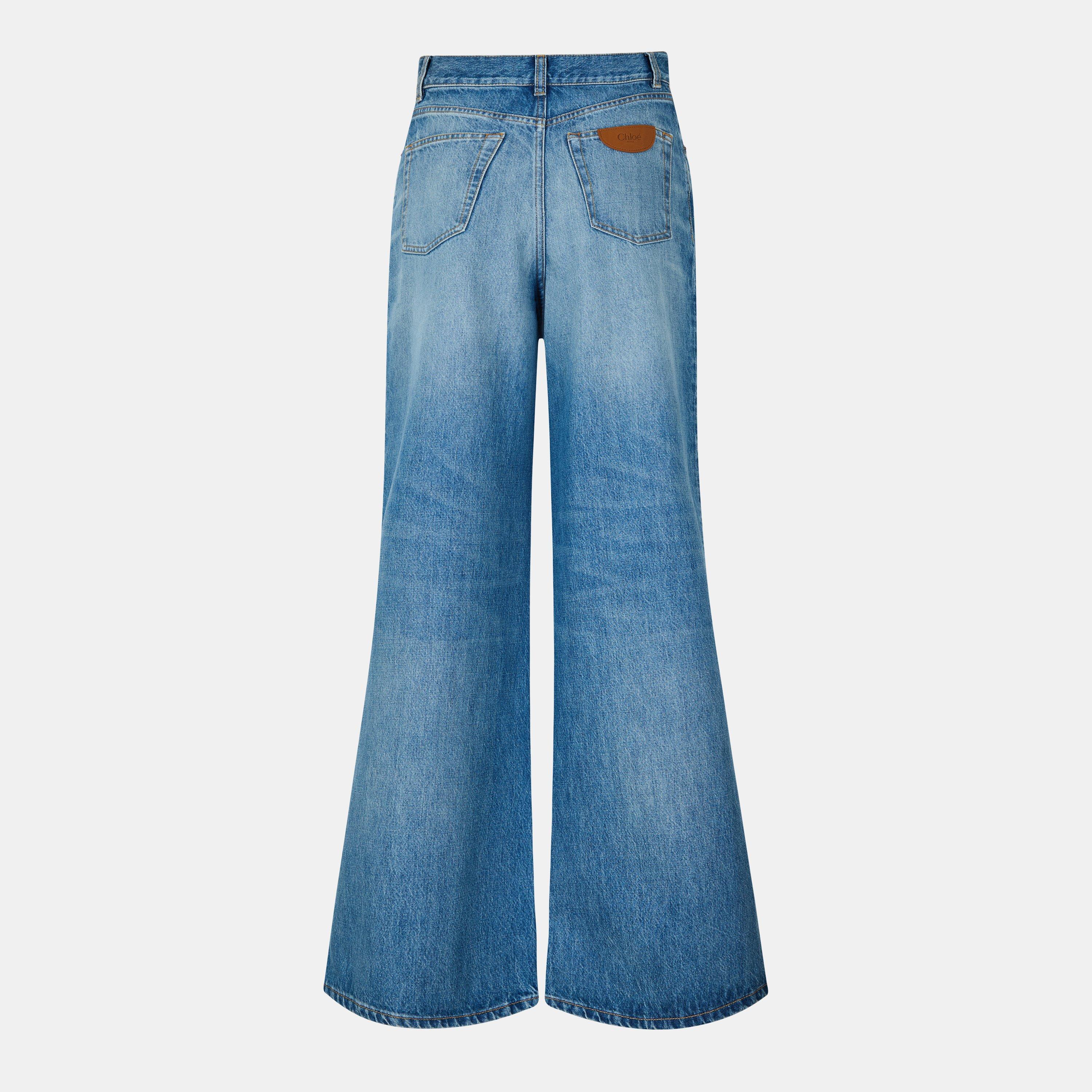 Dream Blue - Chloe - Women's Wide Leg Jeans - 2