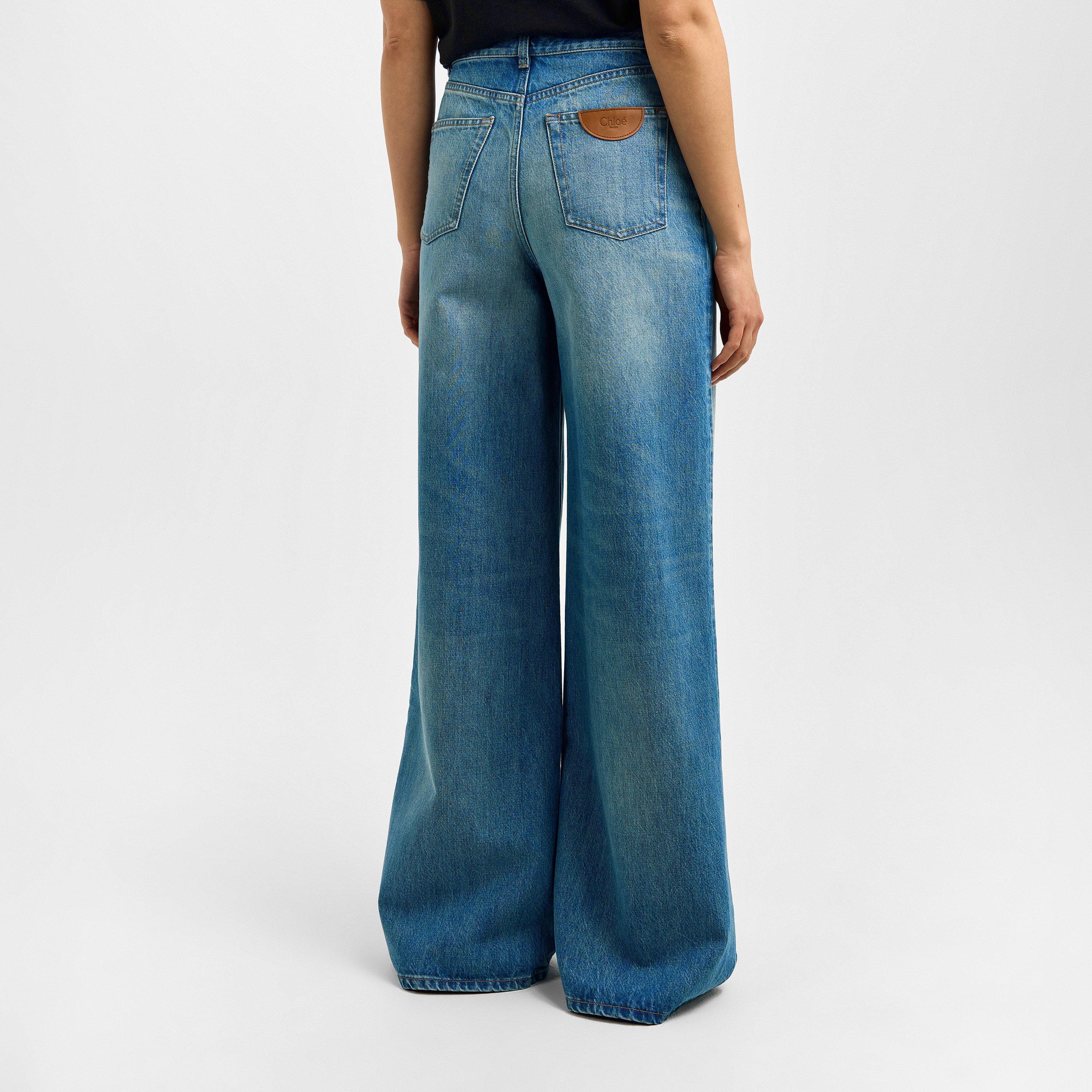 Dream Blue - Chloe - Women's Wide Leg Jeans - 4