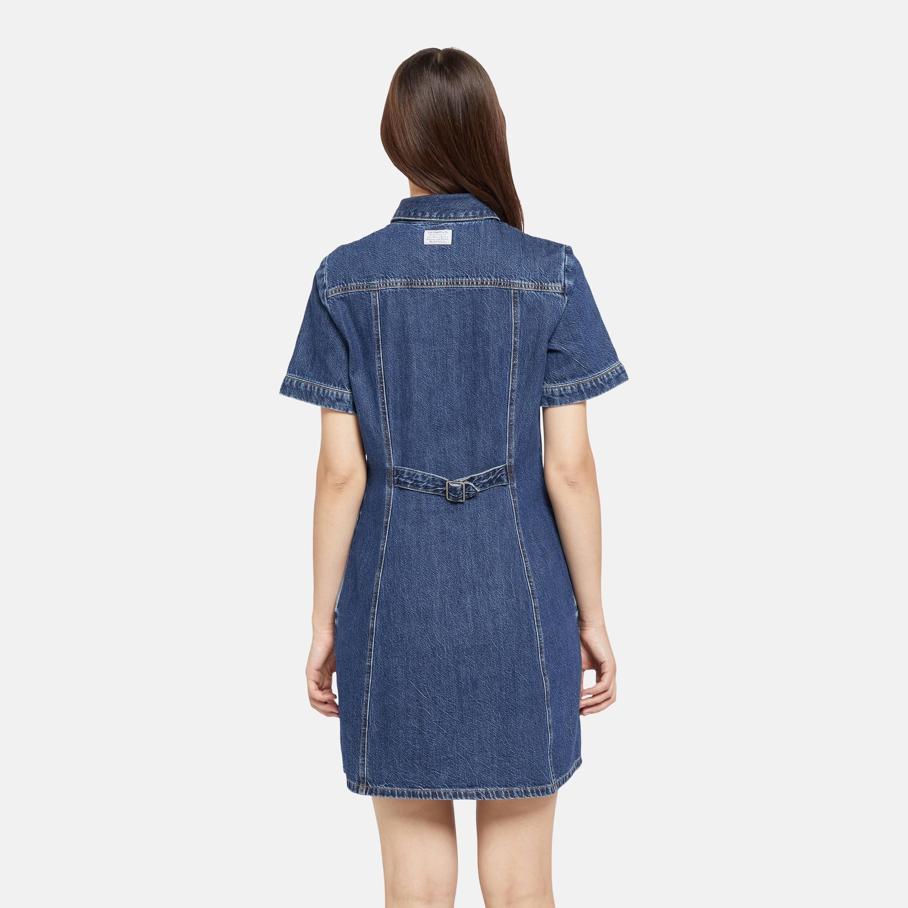 Sledge Sister - Levis - Women's Rinoa Denim Short-Sleeve Mini Dress - 3