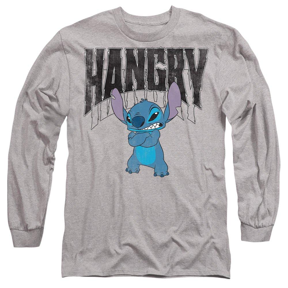 Light Grey - Disney - Lilo And Stitch Hangry Long Sleeve T-Shirt Athlet - 1