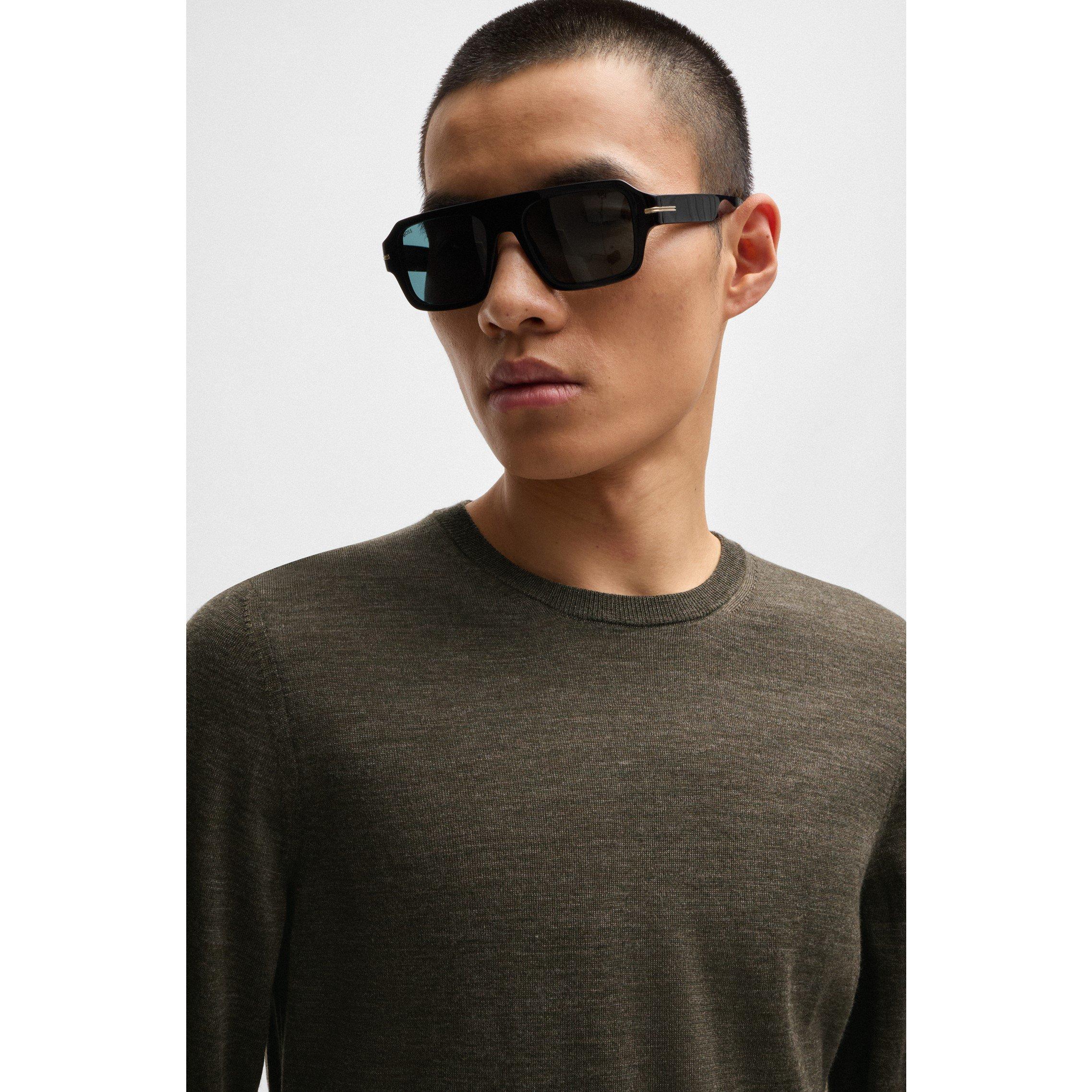 Open White 131 - Boss - Men's Leno-P Knitted Crew Neck Jumper - 2
