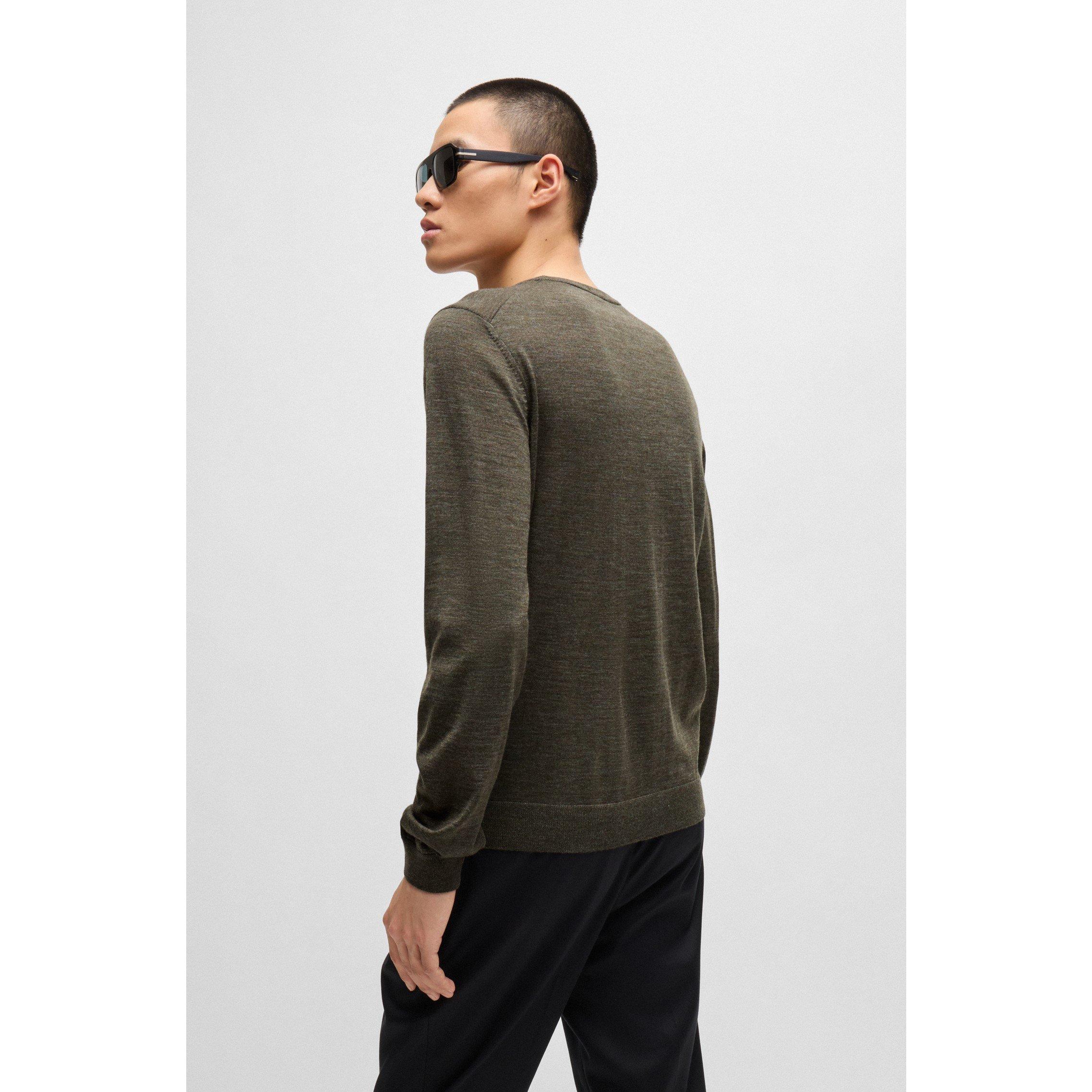 Open White 131 - Boss - Men's Leno-P Knitted Crew Neck Jumper - 4