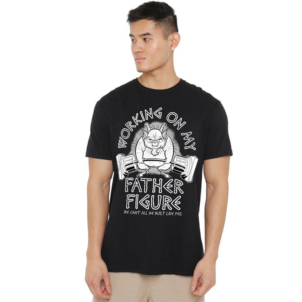 Disney Men's Hercules Phil Working On My Father Figure T-Shirt - Black - S