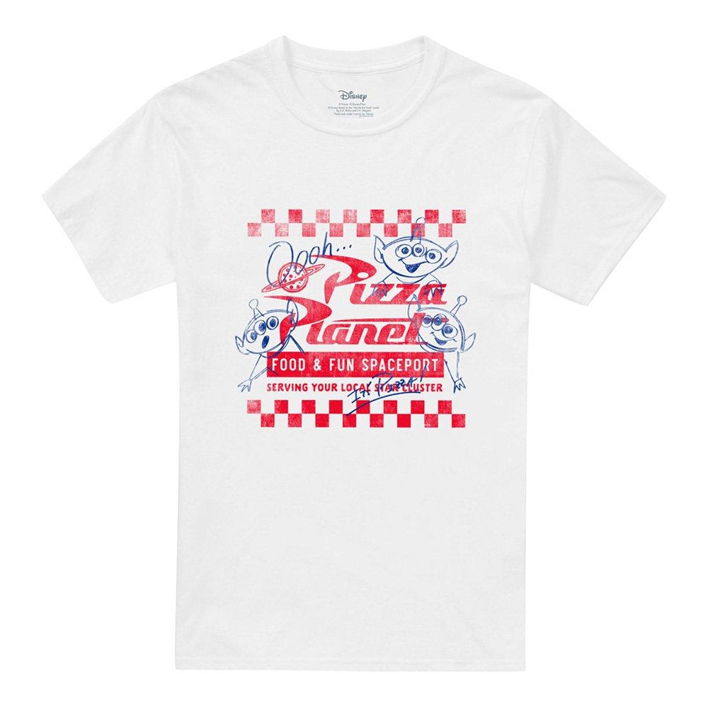 White - Disney - Toy Story Pizza Planet Menu Front Back T-Shirt Wh - 5