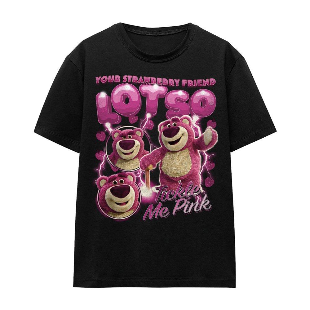 Black - Disney - Toy Story Strawberry Lotso Homage T Shirt Black - 4