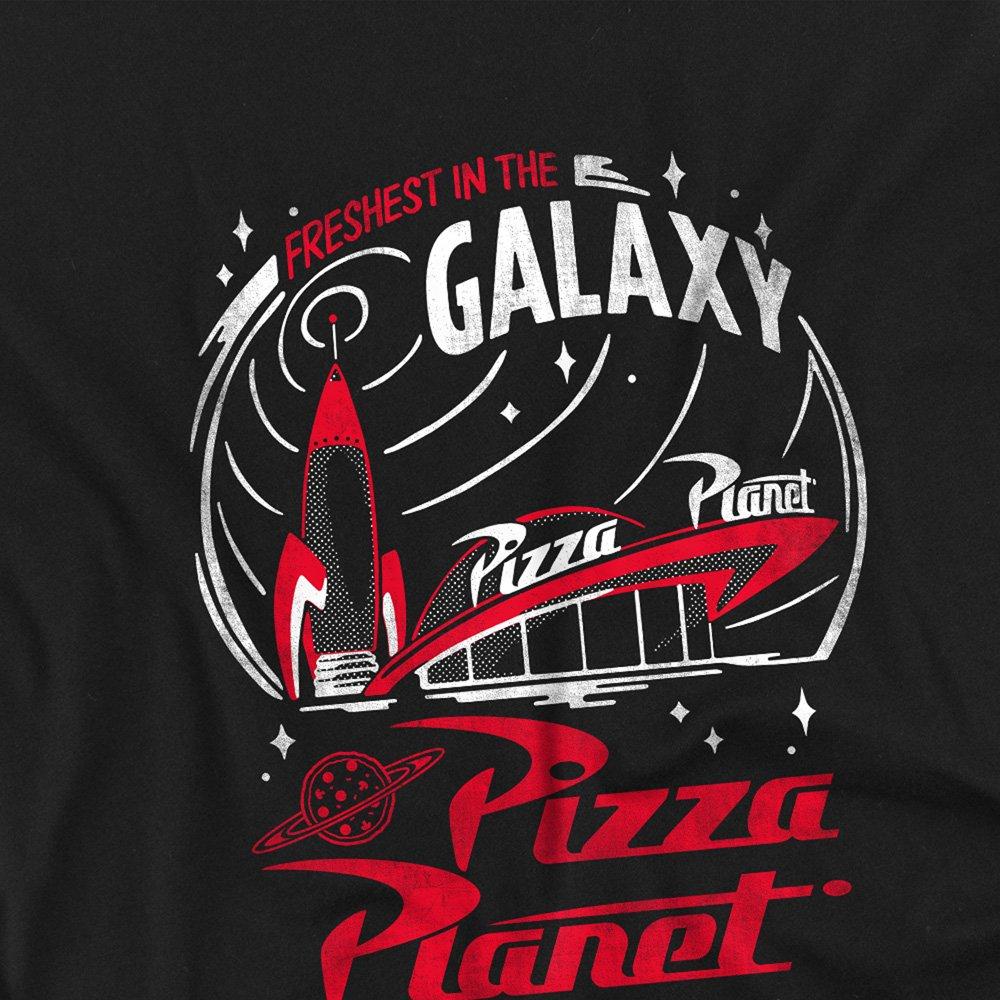 Black - Disney - Toy Story Pizza Planet Freshest Front Back T-Shirt - 3