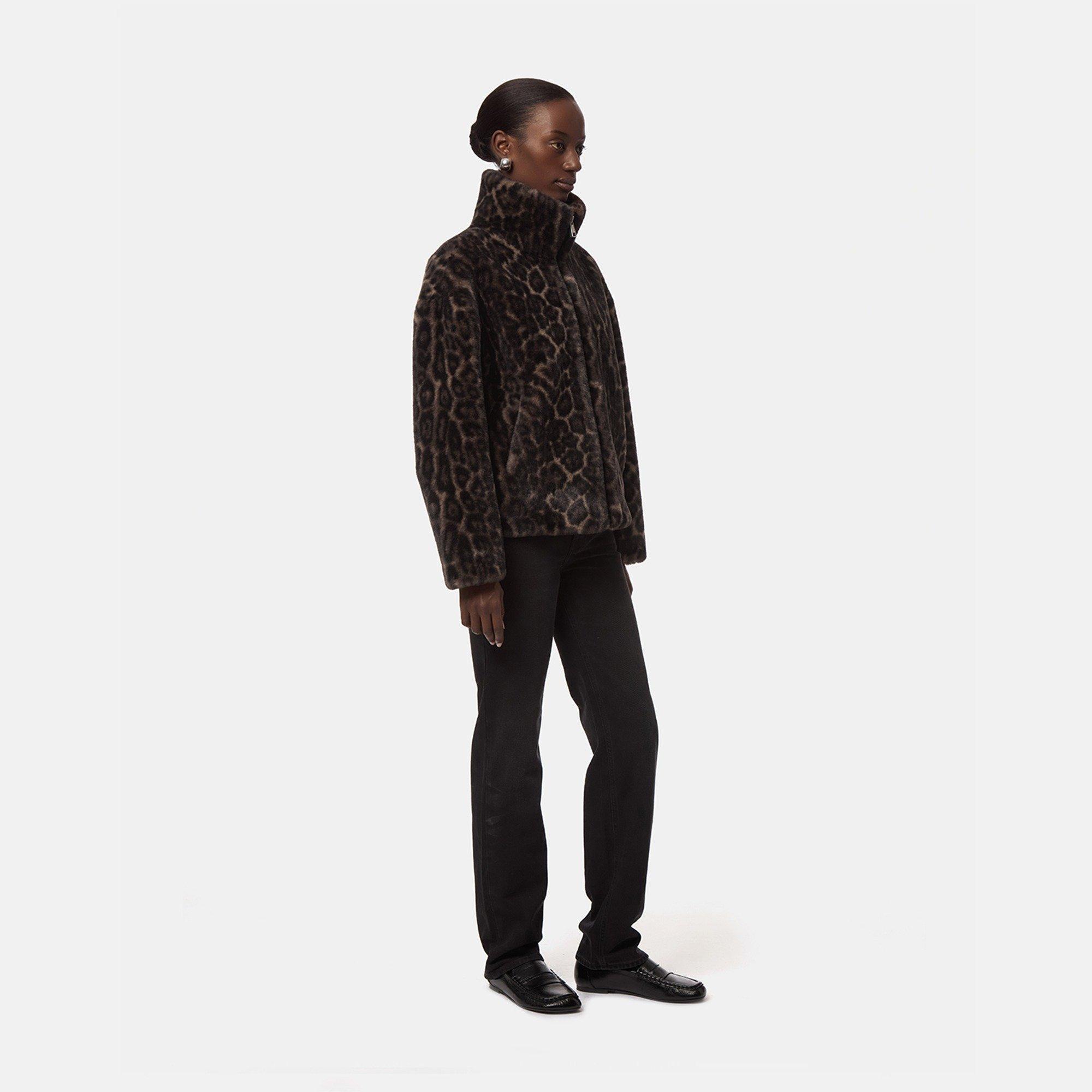 Dark Leopard - Apparis - Apparis Brooks Coat Ld71 - 4
