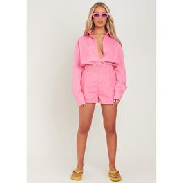 Missy Empire Oversized High Waisted Runner Shorts