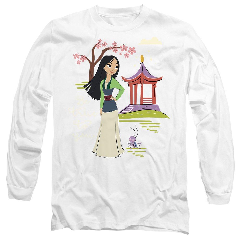 White - Disney - Mulan Be True to You Long Sleeve T-Shirt White - 1