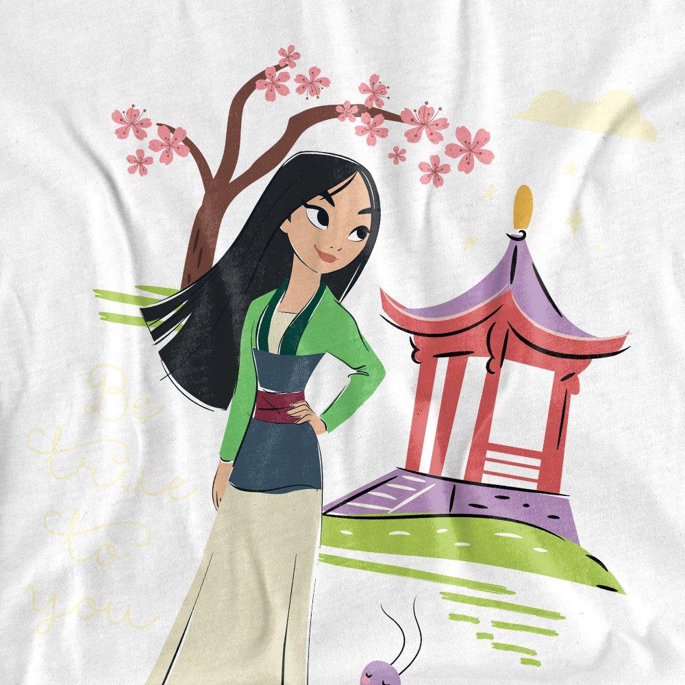White - Disney - Mulan Be True to You Long Sleeve T-Shirt White - 2
