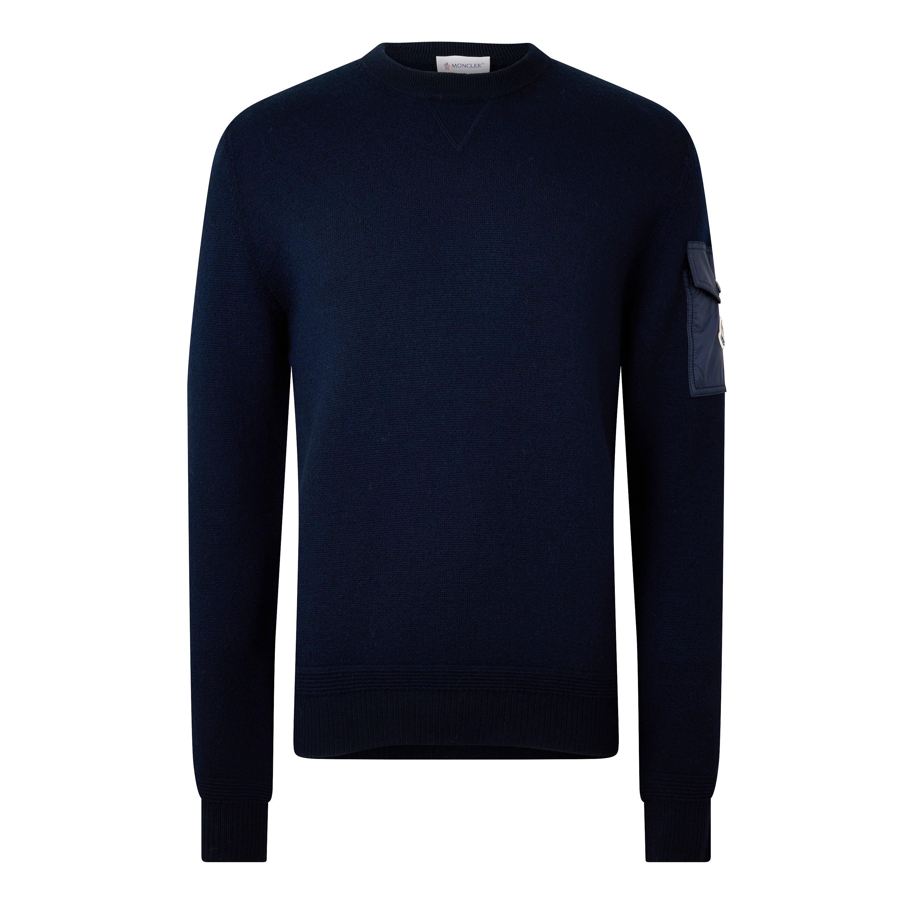 Navy 776 - Moncler - Moncler Crew Knit Sn64 - 1