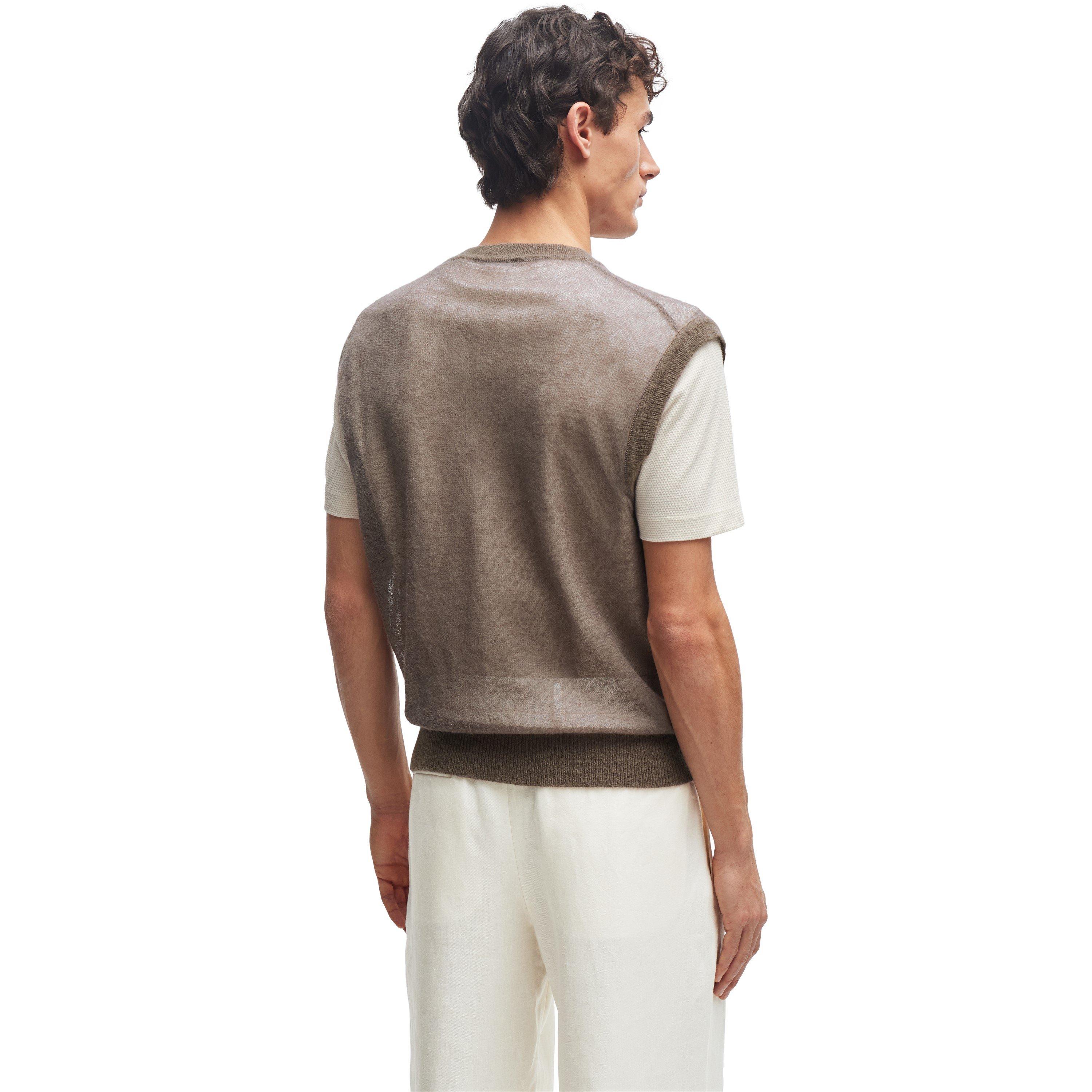 Open Beige - Boss - Men's Knitted T-Shirt - 3