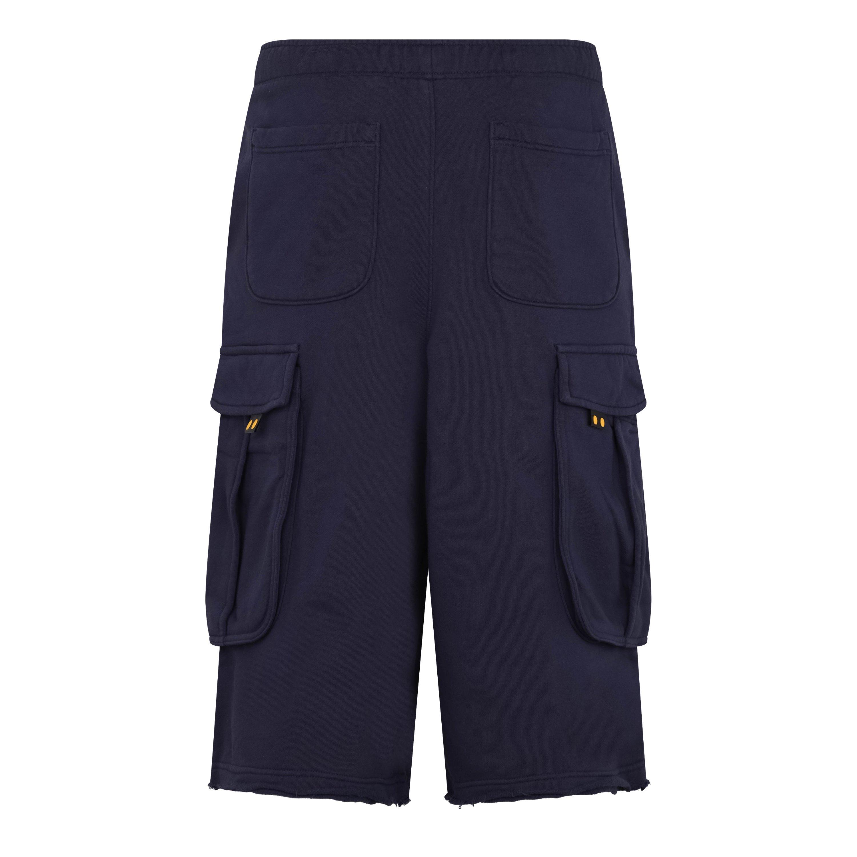 Navy - Drew House - Unisex Adults Oversized Cargo Shorts - 2