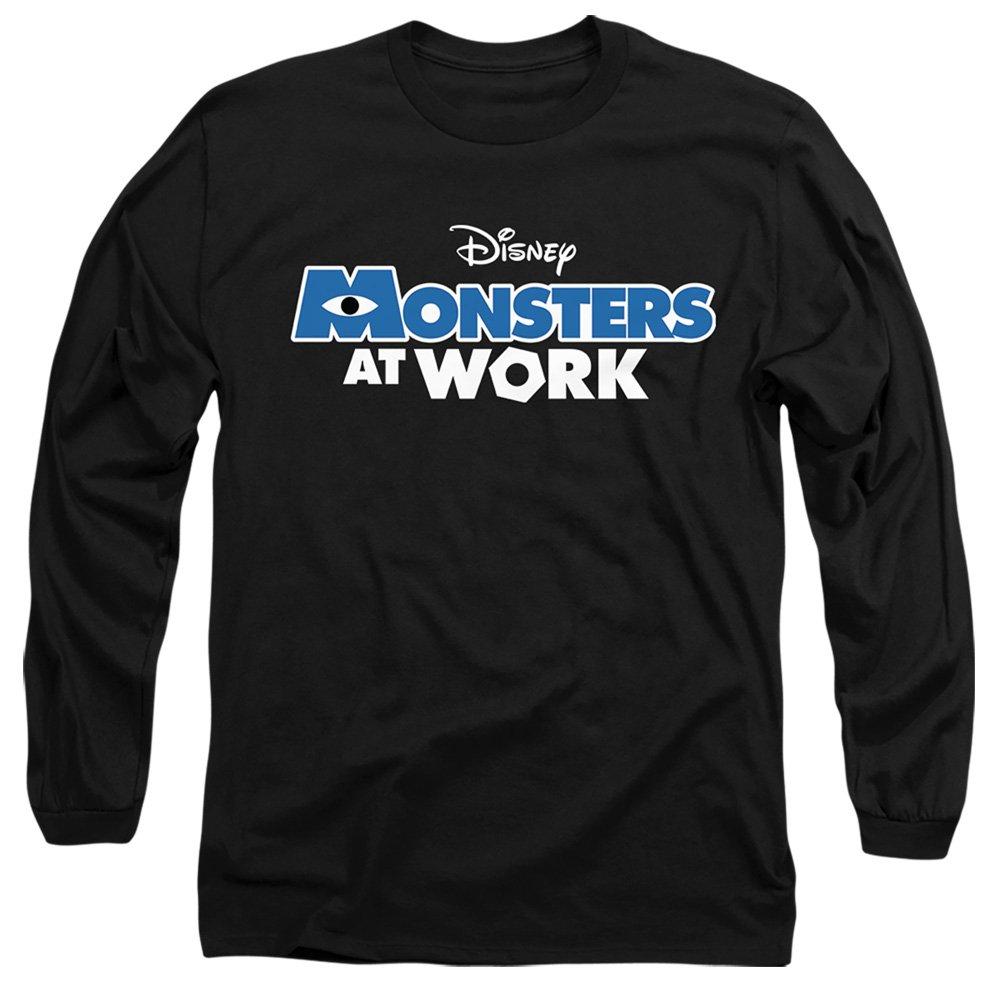 Disney Monsters At Work Logo Dark Long Sleeve T-Shirt Bl