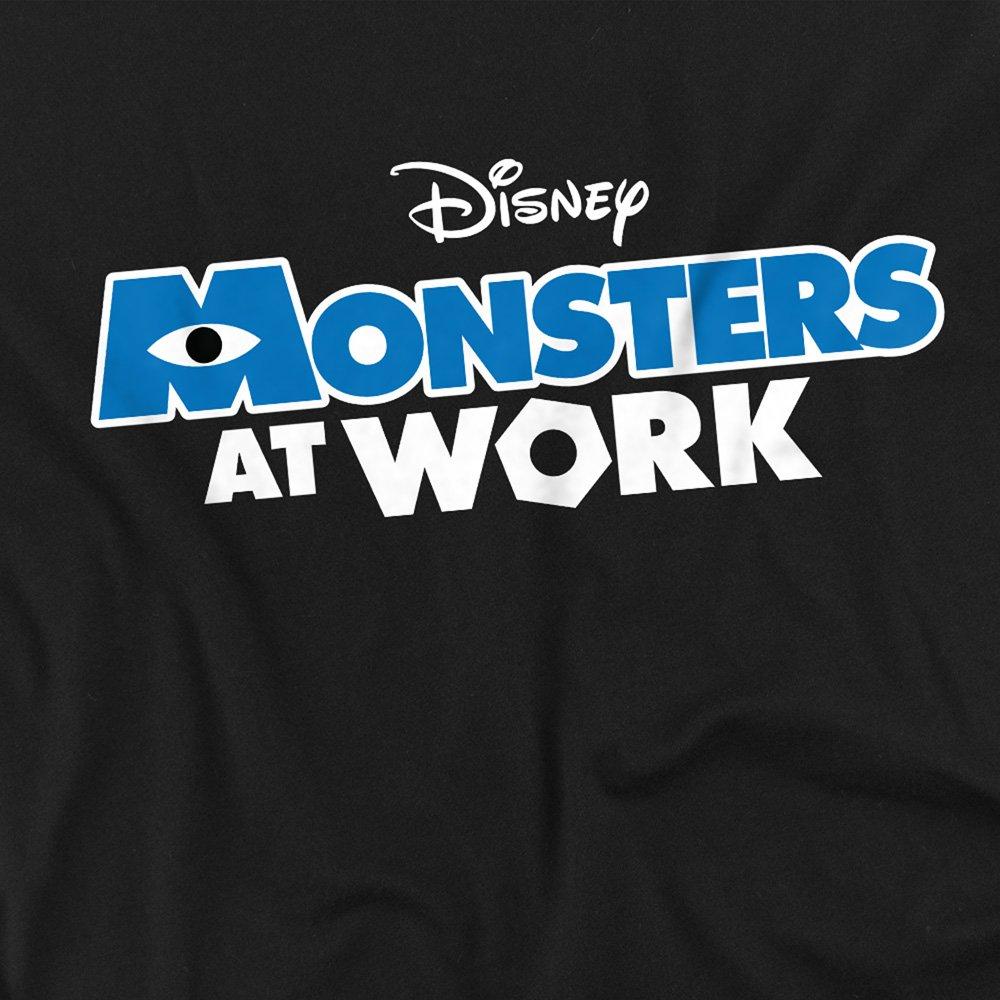 Black - Disney - Monsters At Work Logo Dark Long Sleeve T-Shirt Bl - 2
