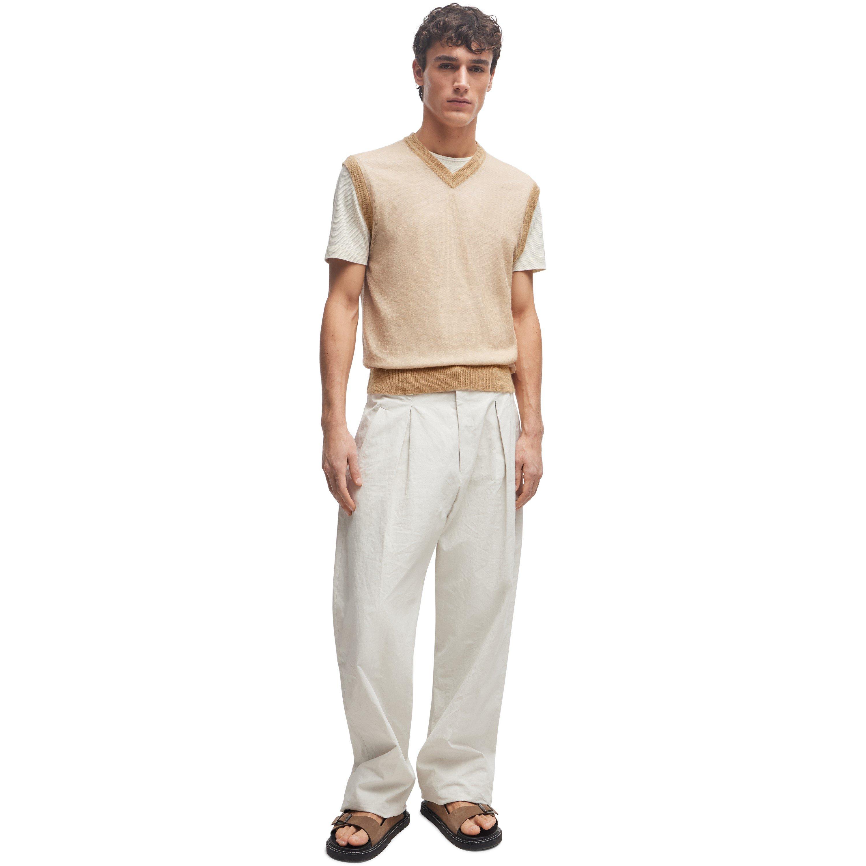 Medium Beige - Boss - Men's Lucid Knitted Top - 5