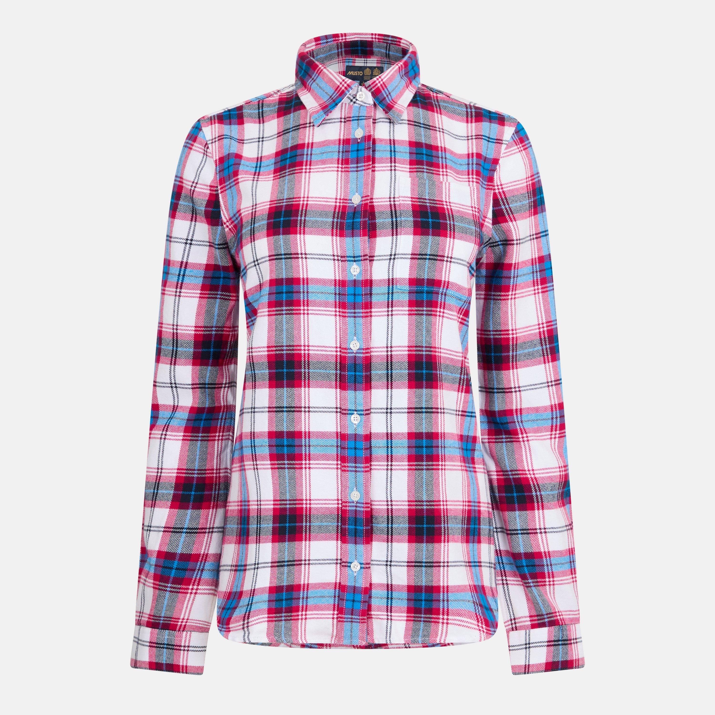 Red - Musto - Portland Plaid Ls Shirt Fw Womens - 1