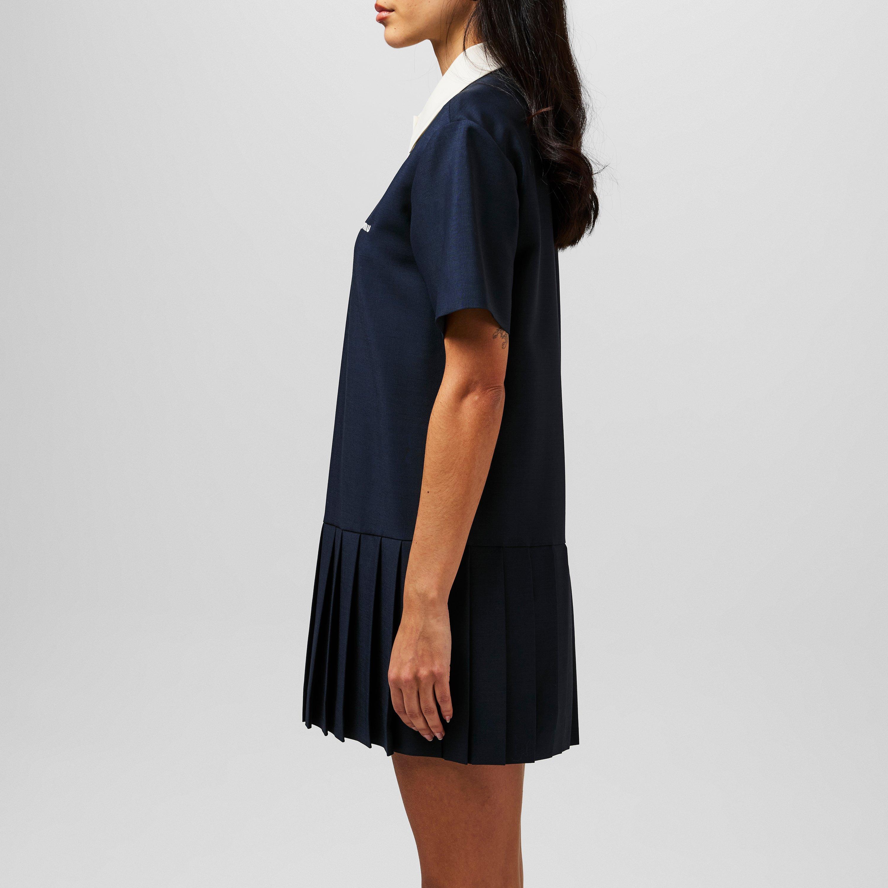Navy - Miu Miu - Mohair Mini Dress - 5