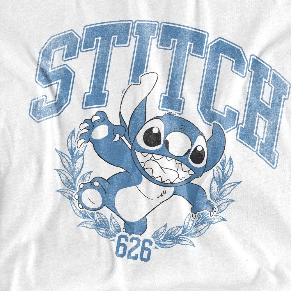 White - Disney - Lilo And Stitch College T-Shirt White - 2