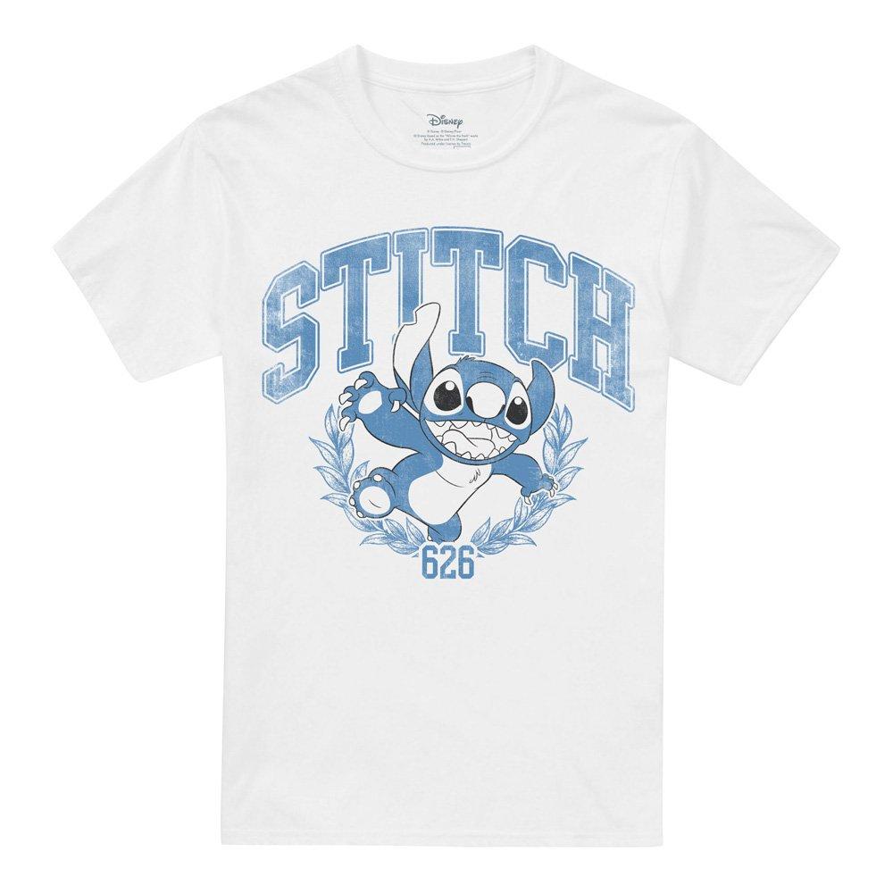 White - Disney - Lilo And Stitch College T-Shirt White - 4