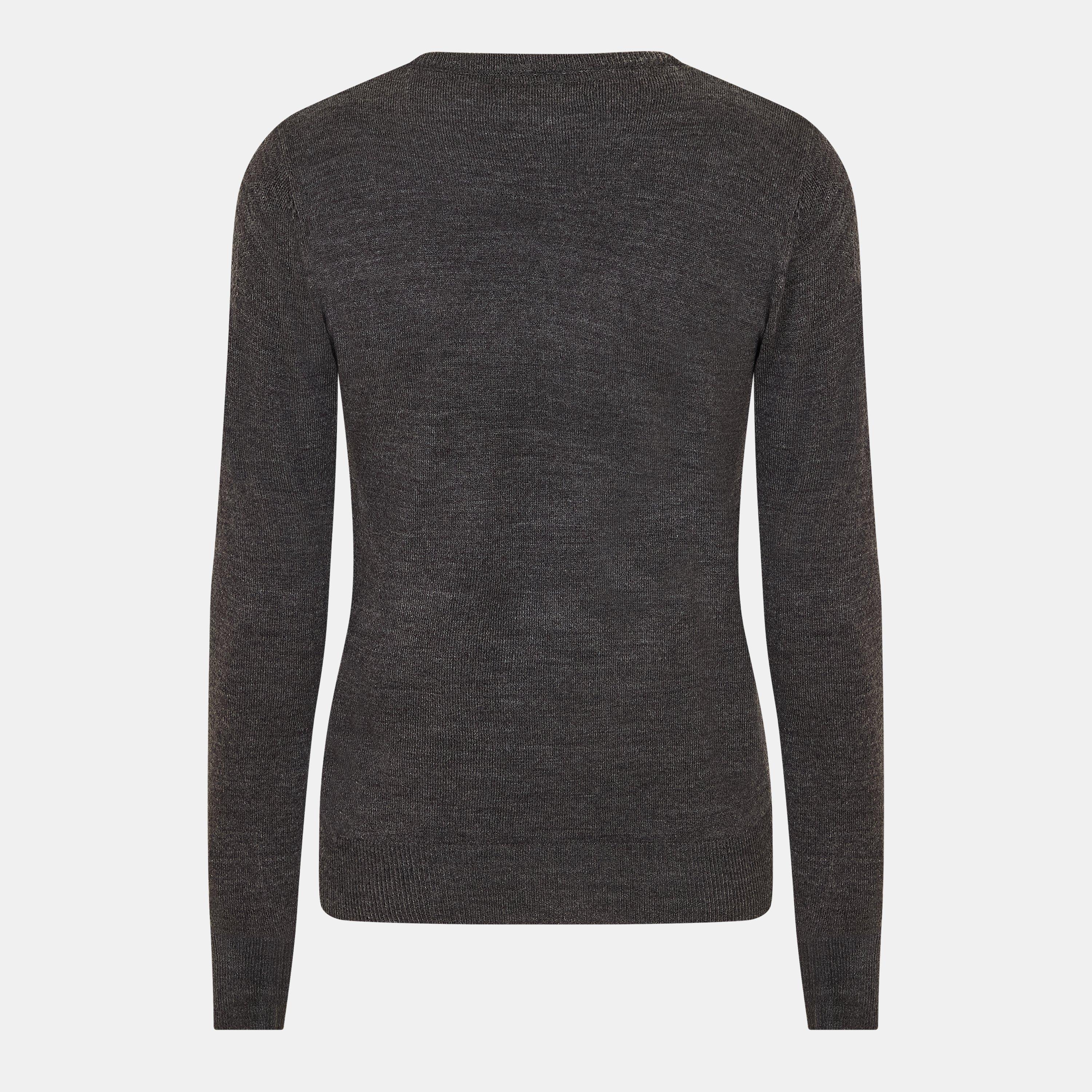 Dk Charcoal Ml - Brave Soul - Mens Flat Knit Crew Neck Jumper - 2